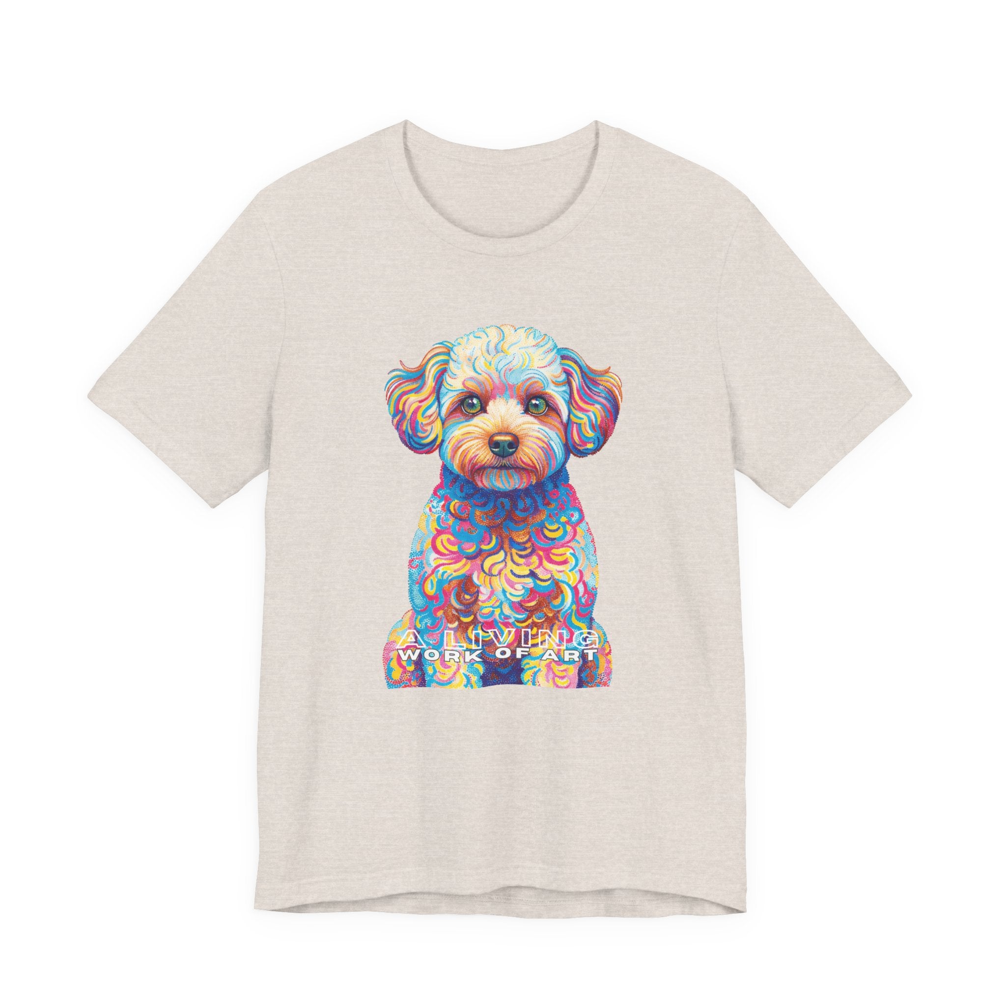Maltipoo T Shirt | Living Work of Art Collection | Pointillism Style