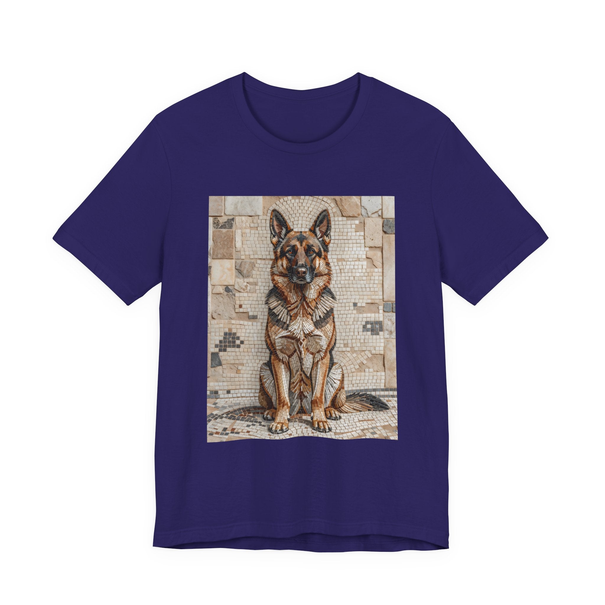 German Shepherd T Shirt | Living Work of Art Collection | Mosaic Style