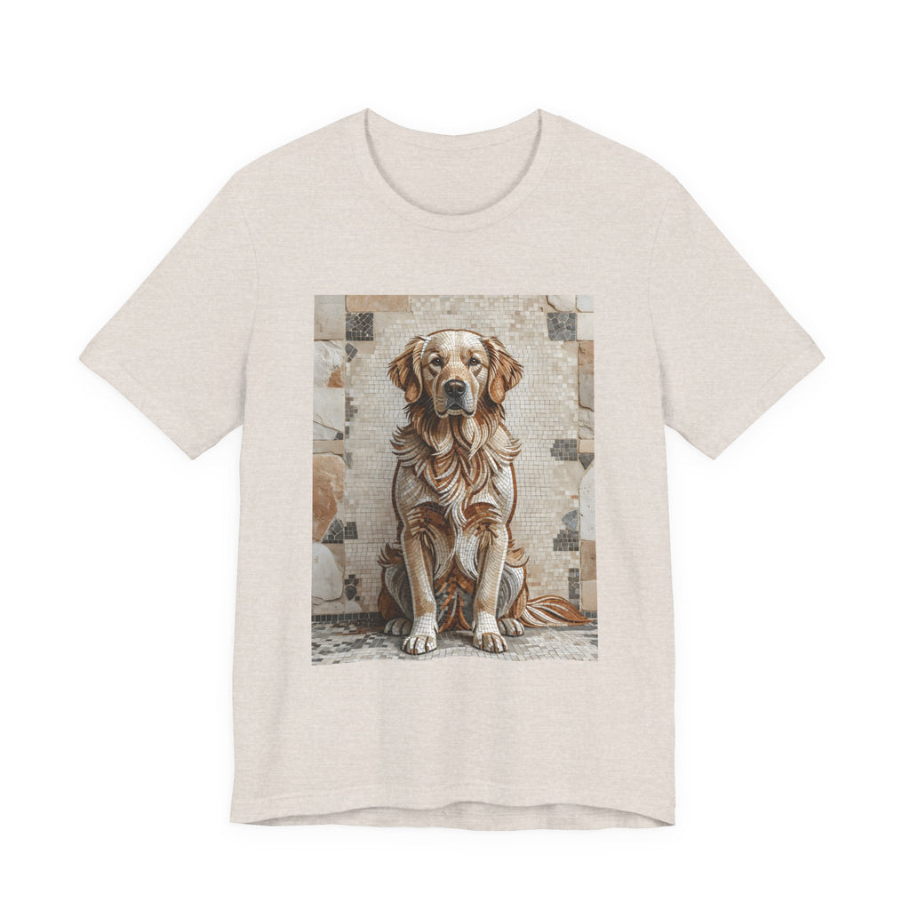 Golden Retriever T Shirt | Living Work of Art Collection | Mosaic Style