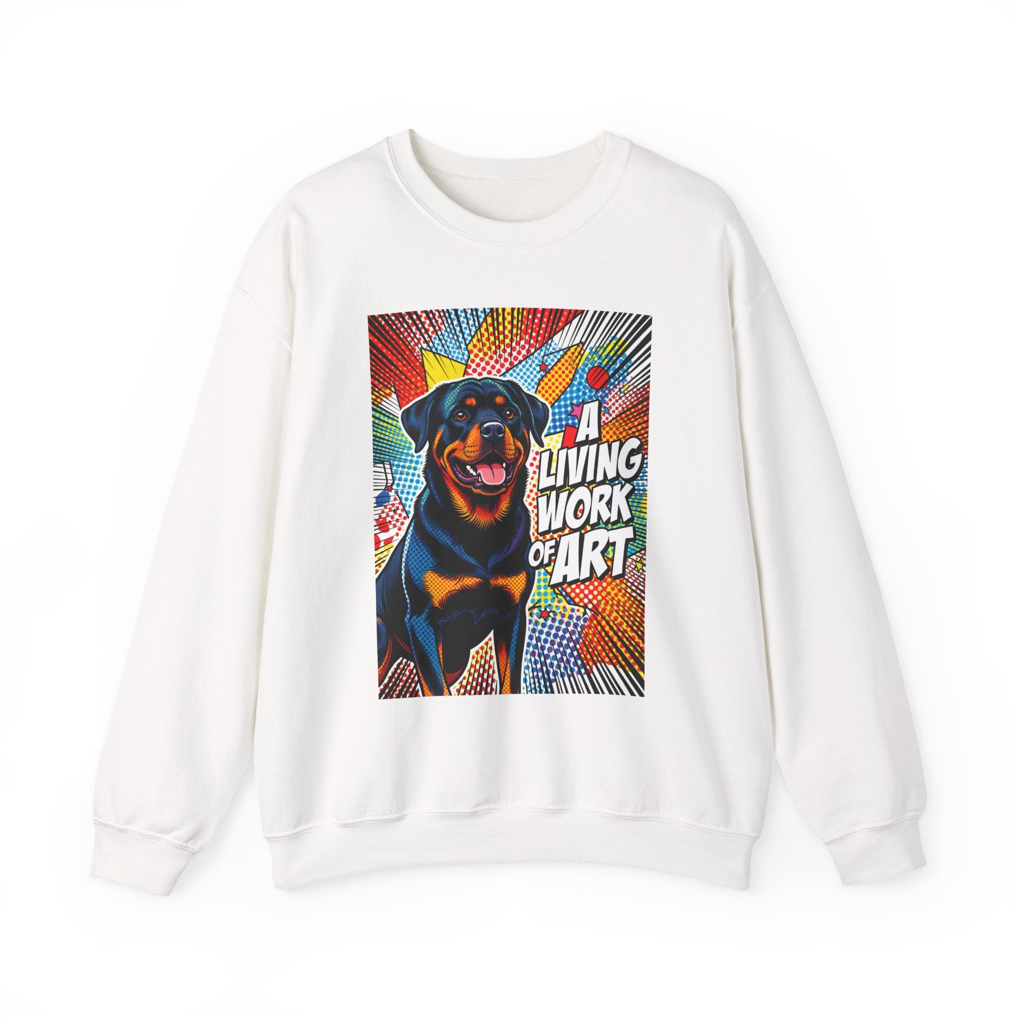 Rottweiler Sweatshirt I Living Work of Art Collection | Pop Art