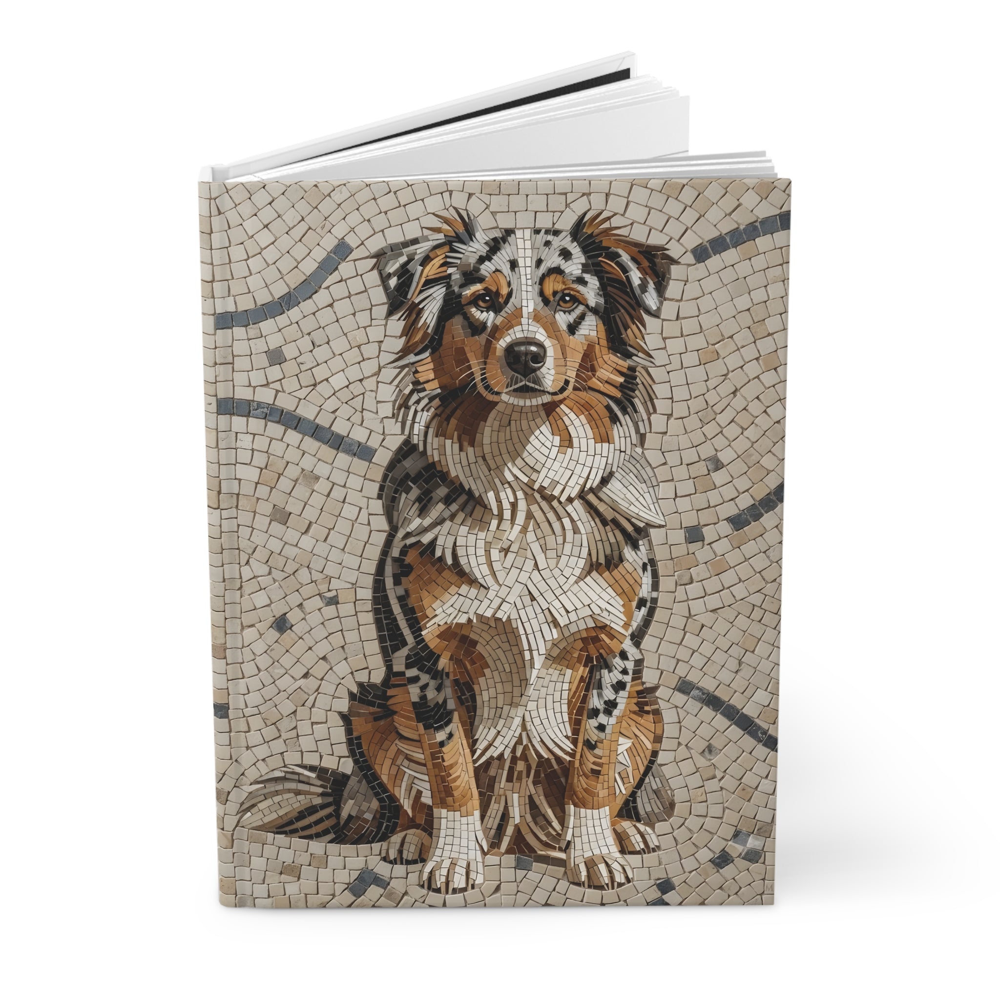 Australian Shepherd Notebook | Living Work of Art Collection | Mosaic Style