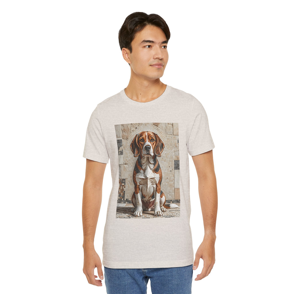 Beagle T Shirt | Living Work of Art Collection | Mosaic Style