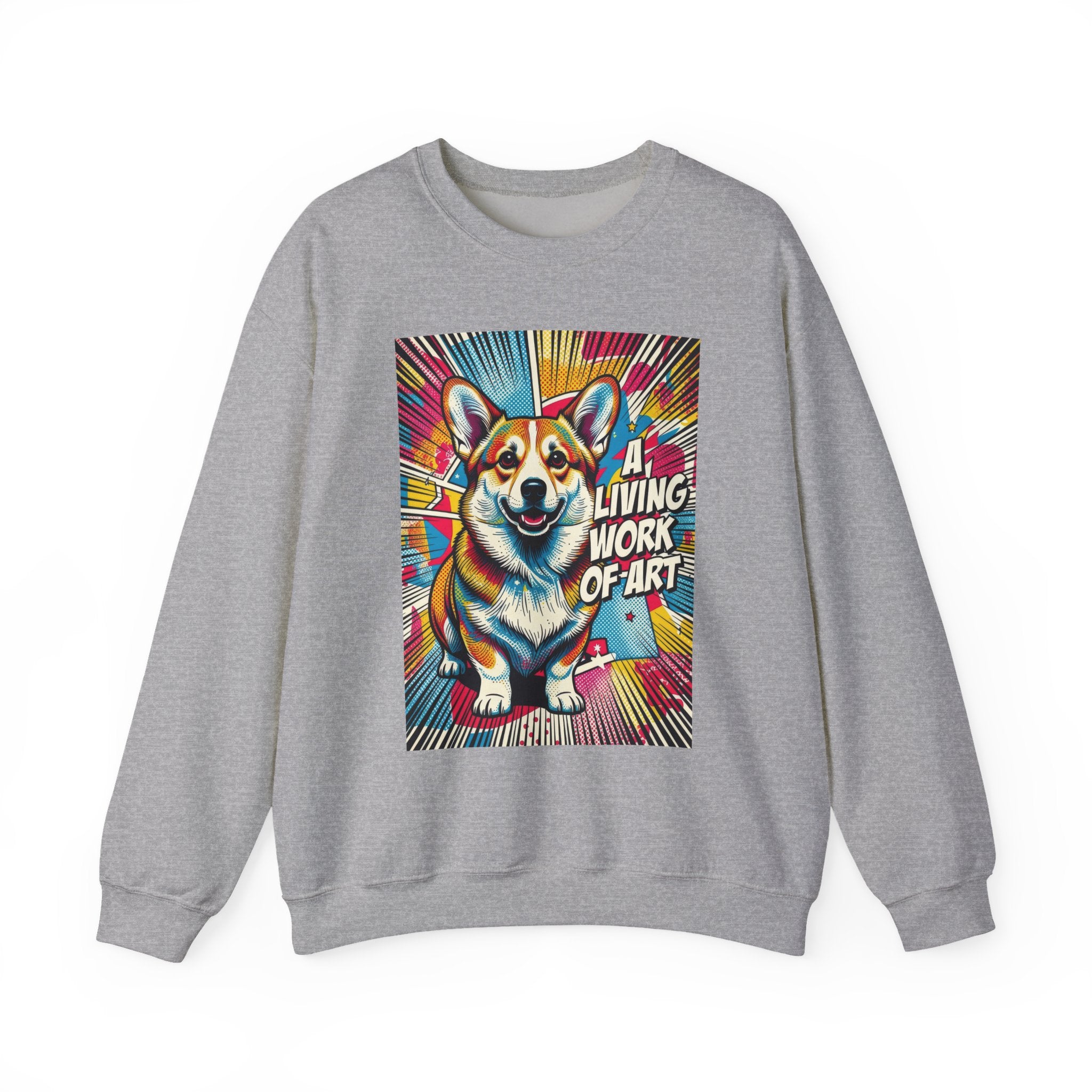 Corgi Sweatshirt | Living Work of Art Collection | Pop Art