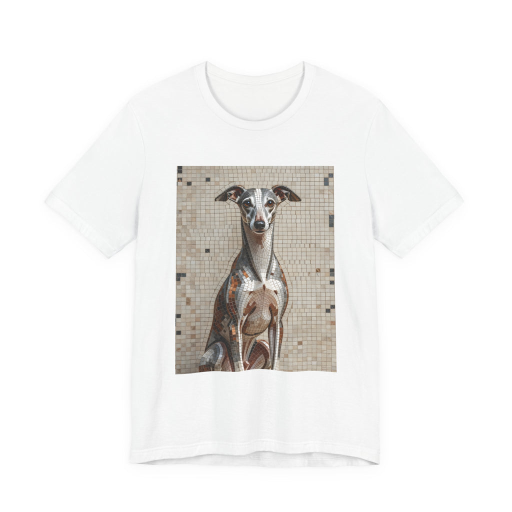 Whippet T Shirt | Living Work of Art Collection | Mosaic Style