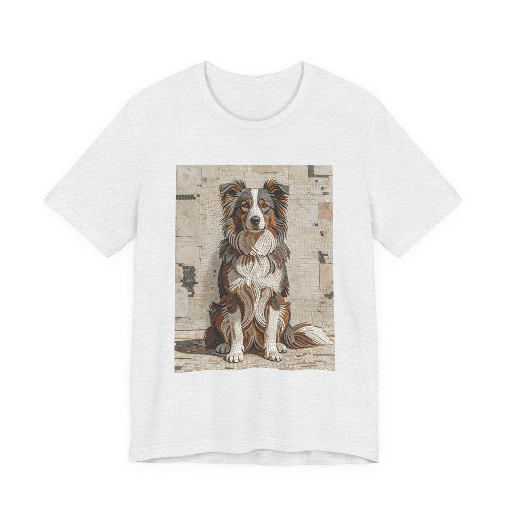 Border Collie T Shirt | Living Work of Art Collection | Mosaic Style