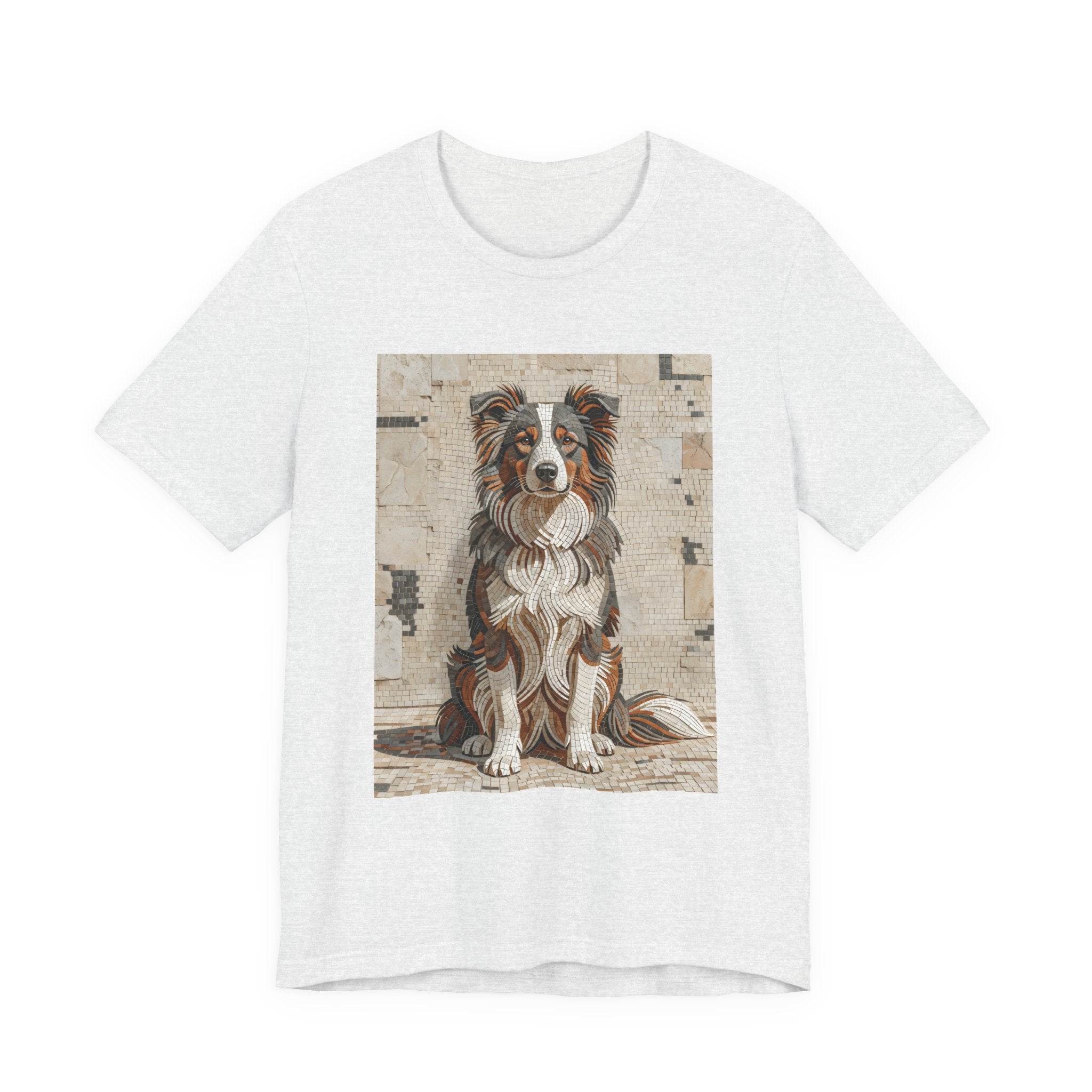 Border Collie T Shirt | Living Work of Art Collection | Mosaic Style