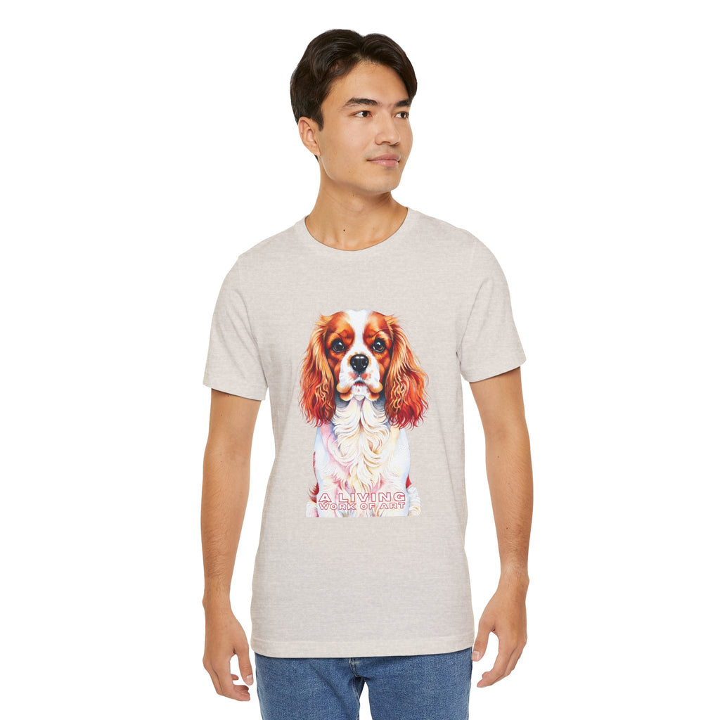 Cavalier King Charles Spaniel T Shirt | Living Work of Art Collection | Pointillism Style