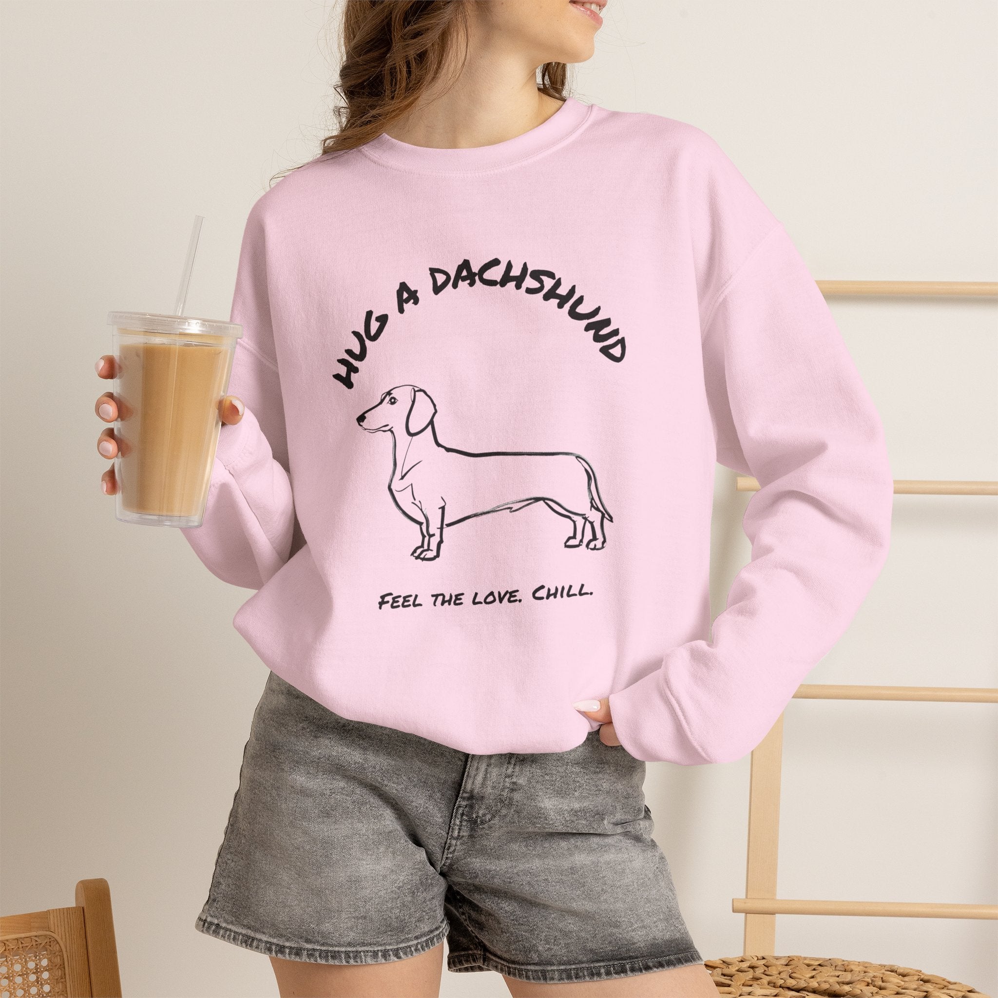 Dachshund Sweatshirt | Hug A Dachshund