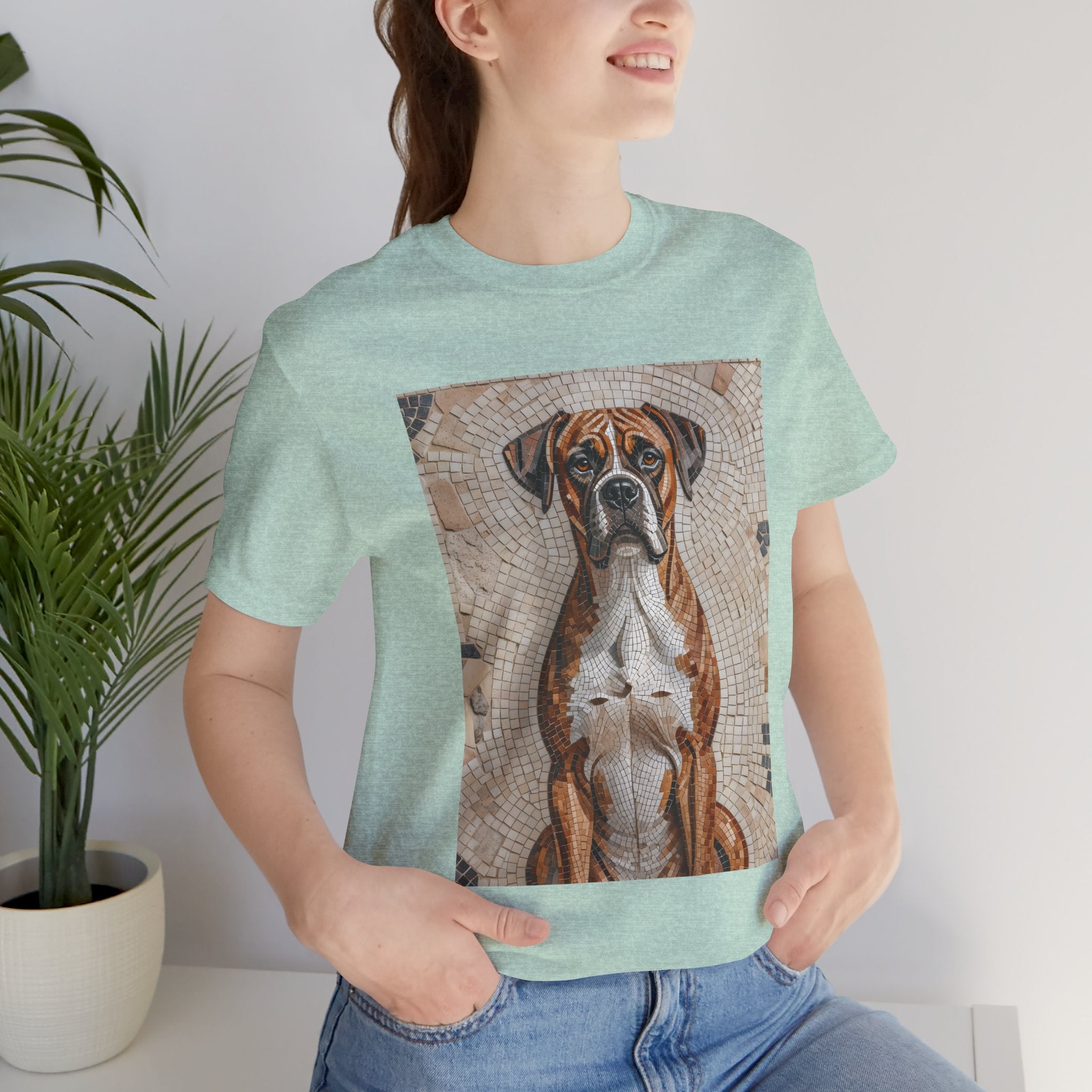 Boxer T Shirt | Living Work of Art Collection | Mosaic Style