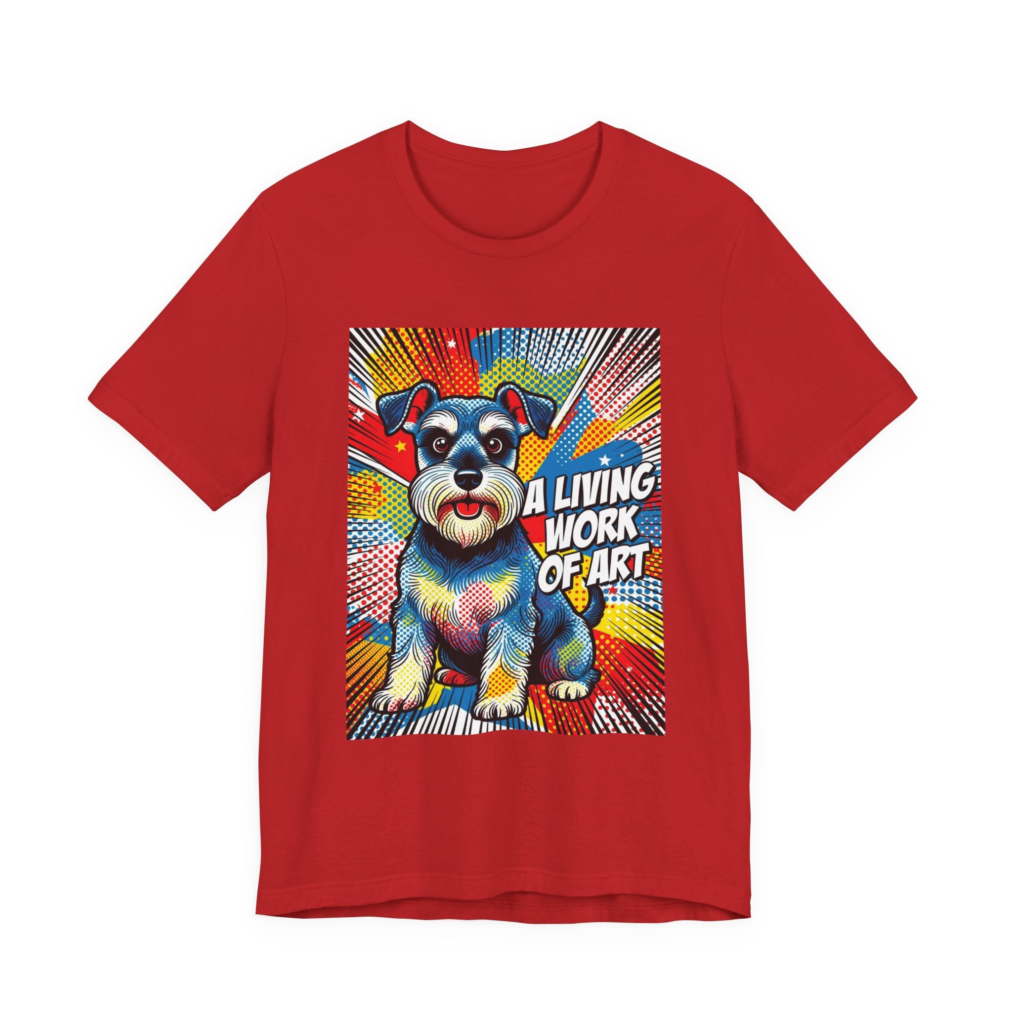 Schnauzer T Shirt | Living Work of Art Collection | Pop Art