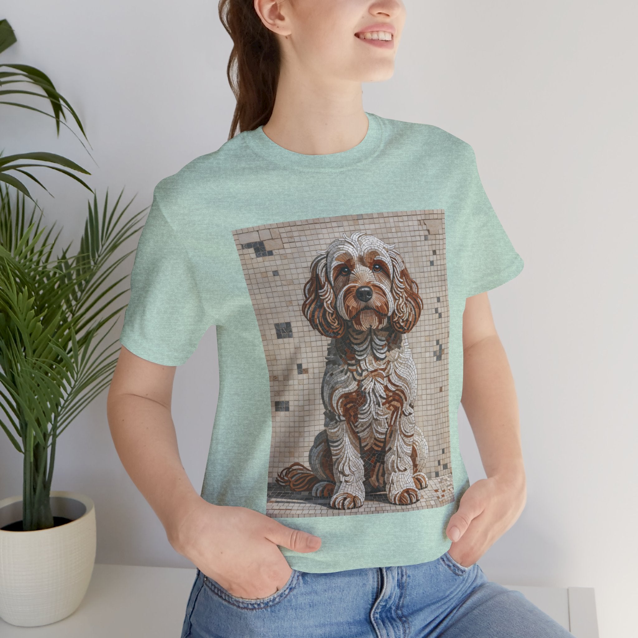 Cockapoo T Shirt | Living Work of Art Collection | Mosaic Style