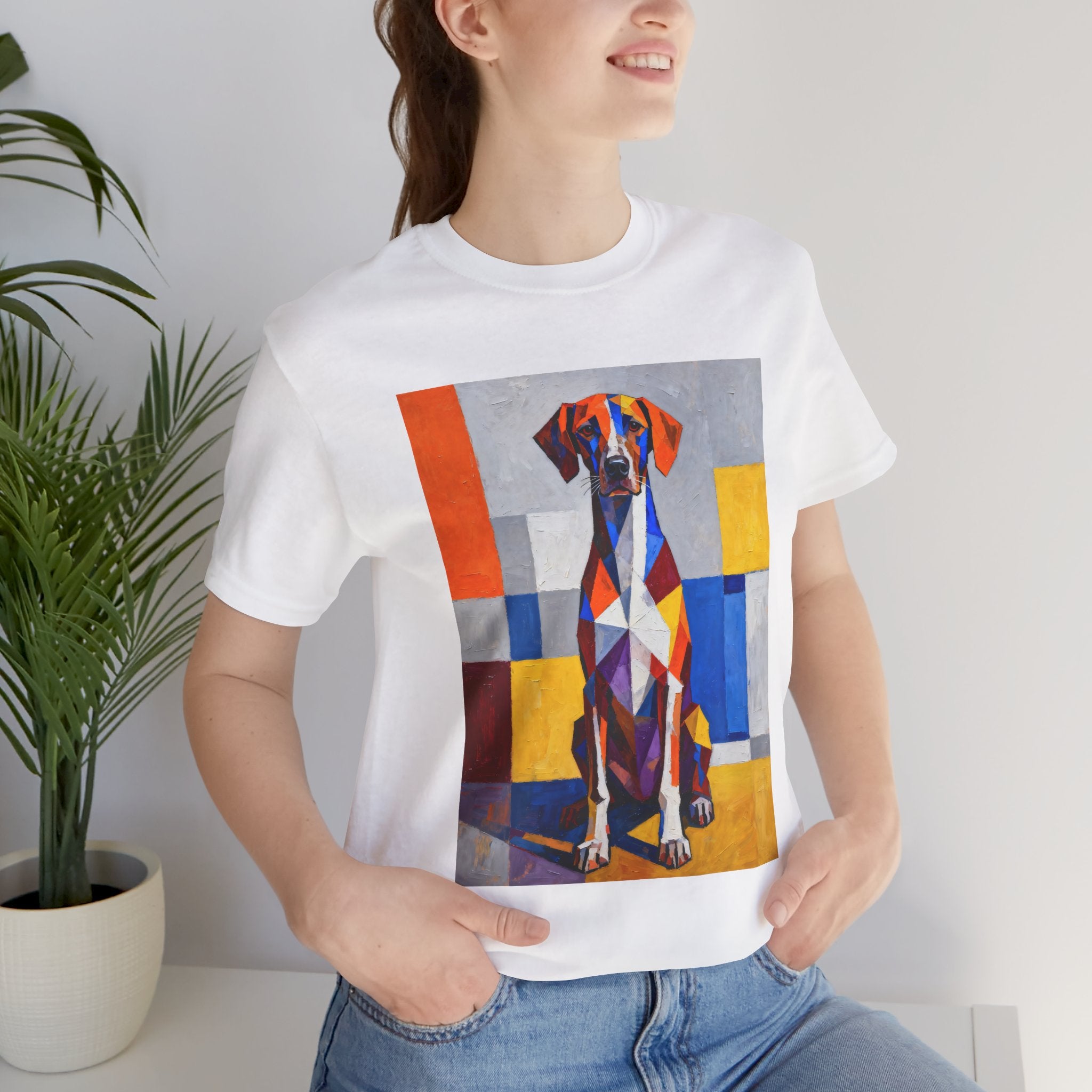 German Shorthaired Pointer T Shirt | Living Work of Art Collection | Cubist Style