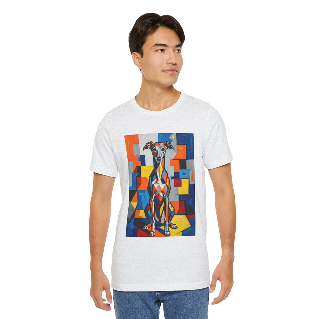 Italian Greyhound T Shirt | Living Work of Art Collection | Cubist Style