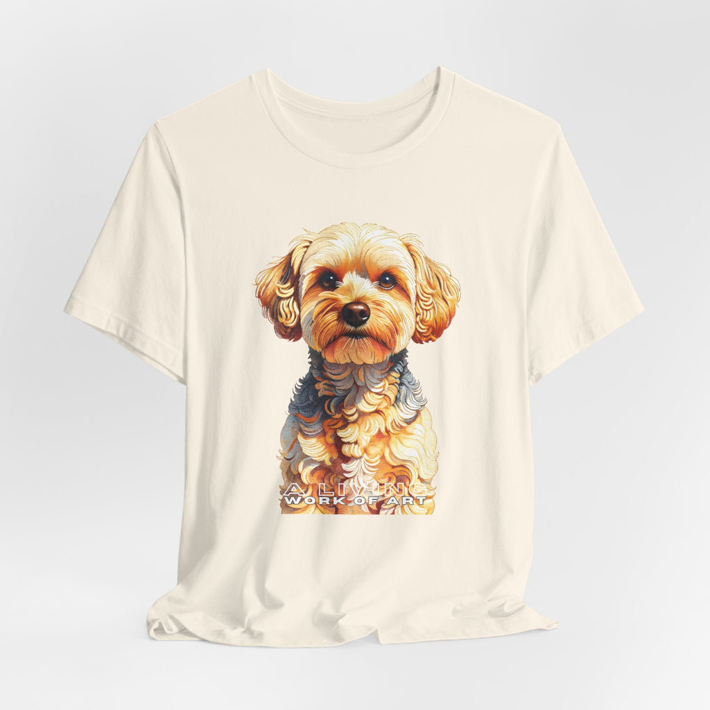 Yorkipoo T Shirt | Living Work of Art Collection | Pointillism Style