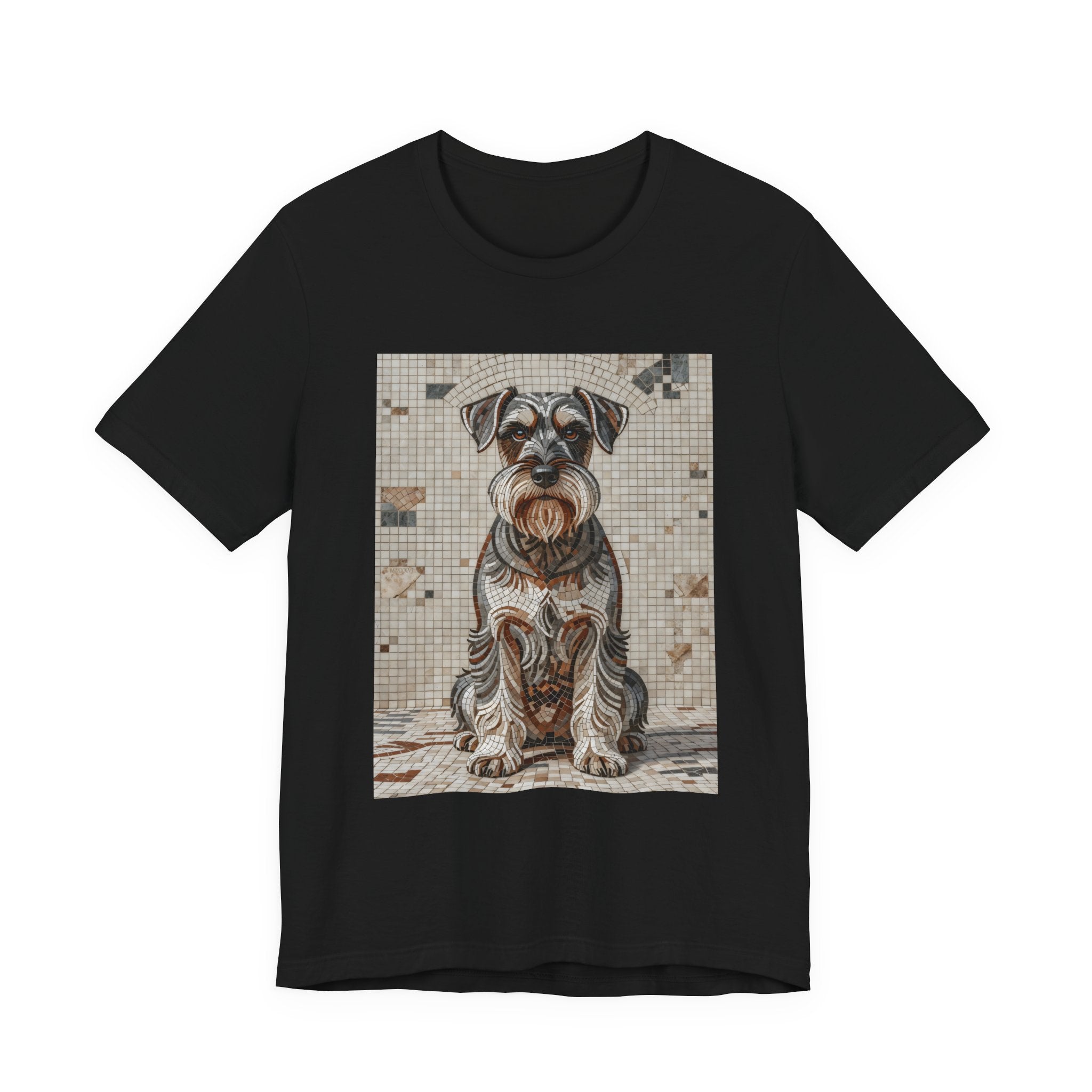 Schnauzer T Shirt | Living Work of Art Collection | Mosaic Style