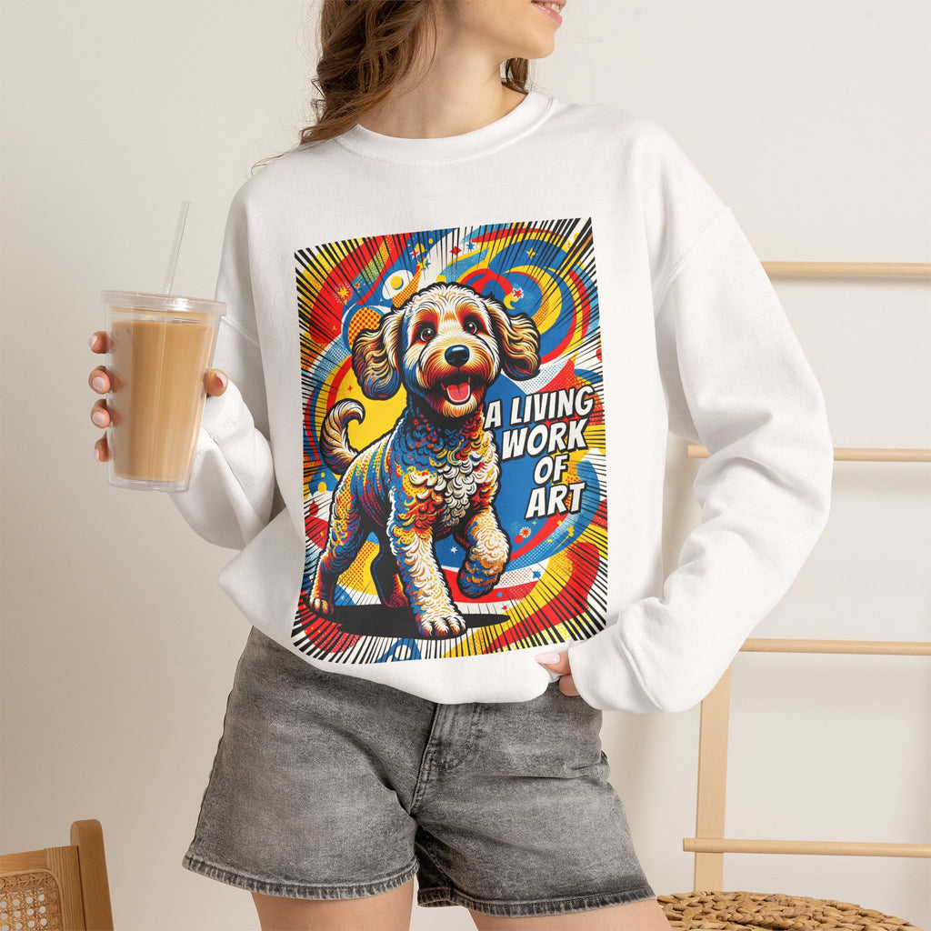 Labradoodle Sweatshirt | Living Work of Art Collection | Pop Art
