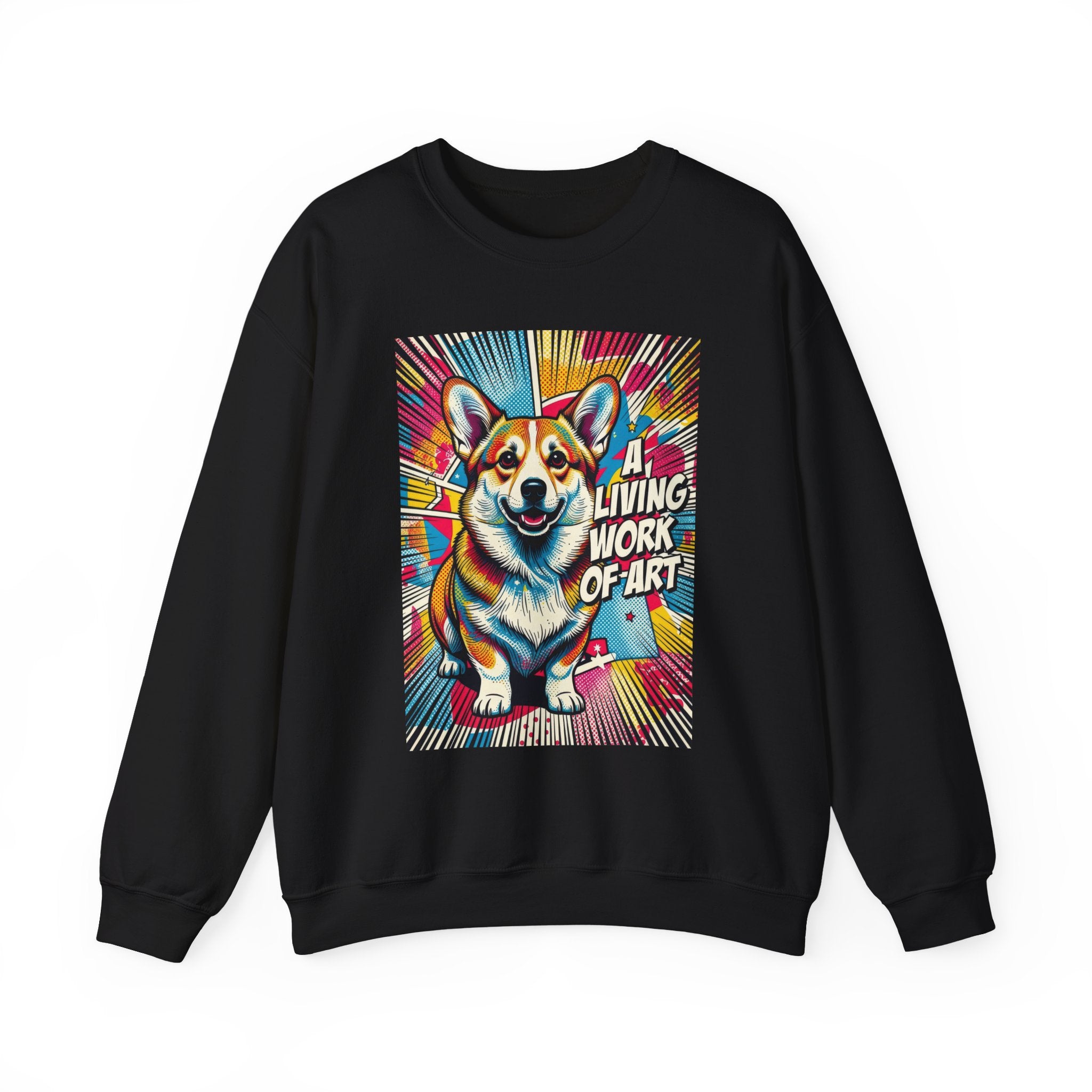 Corgi Sweatshirt | Living Work of Art Collection | Pop Art