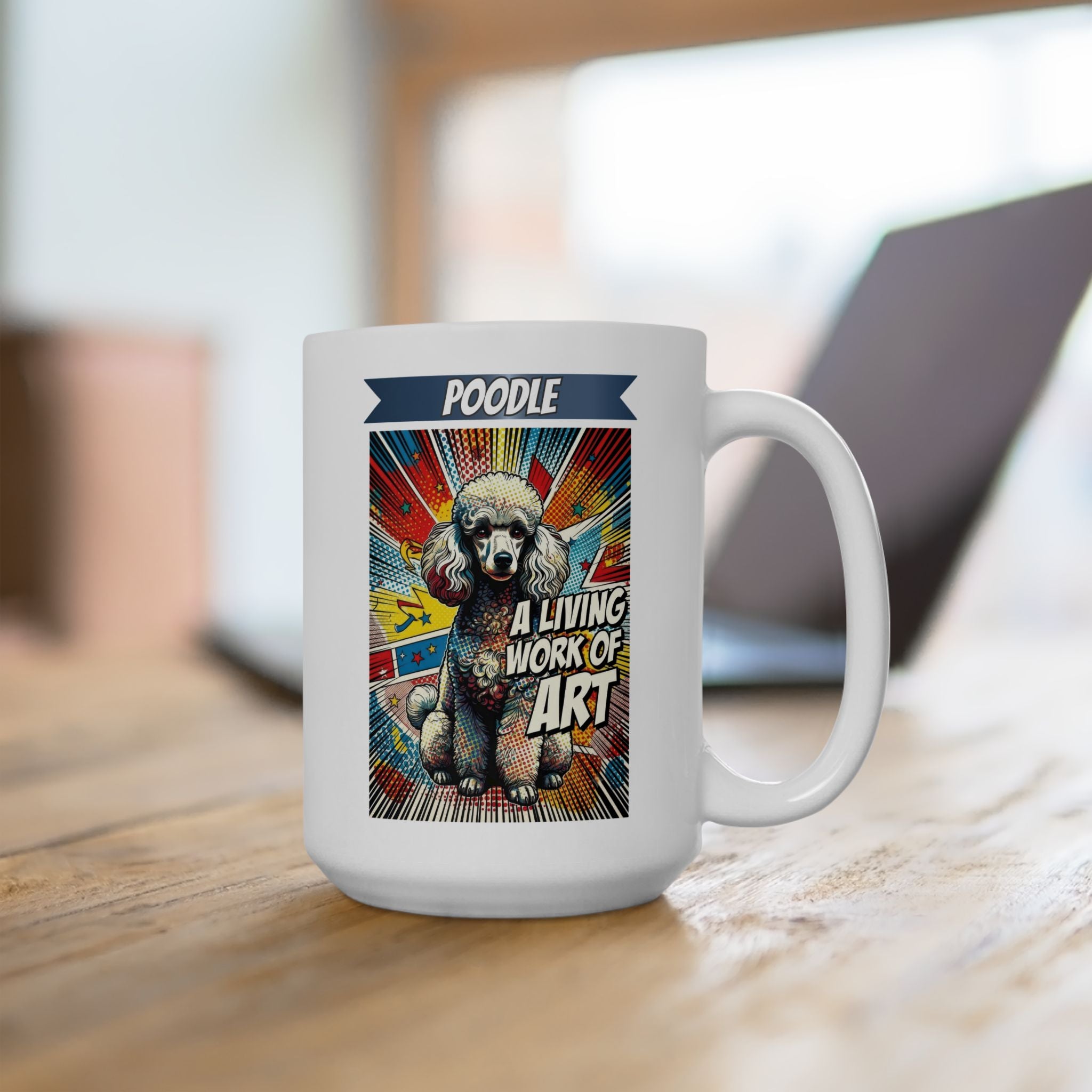 Poodle Coffee Mug | Living Work of Art Collection | Pop Art