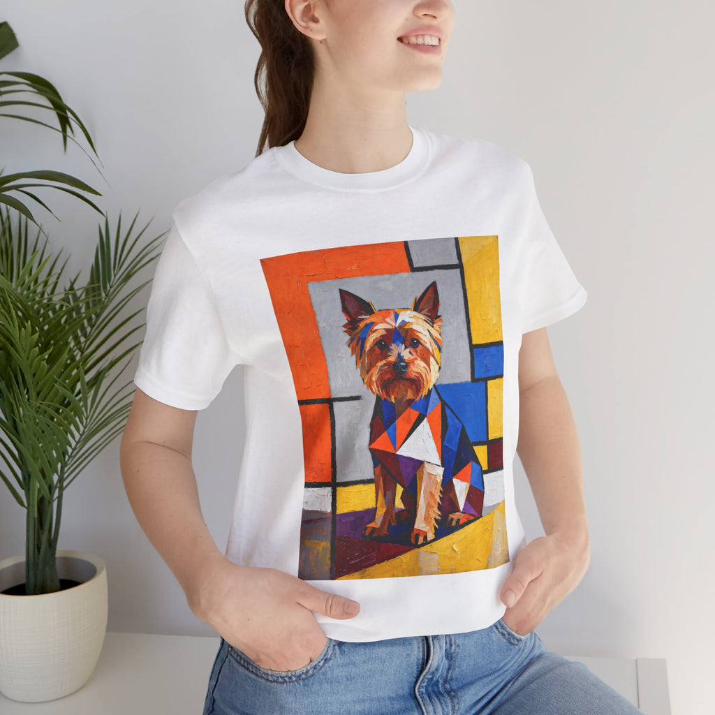 Yorkshire Terrier T Shirt | Living Work of Art Collection | Cubist Style