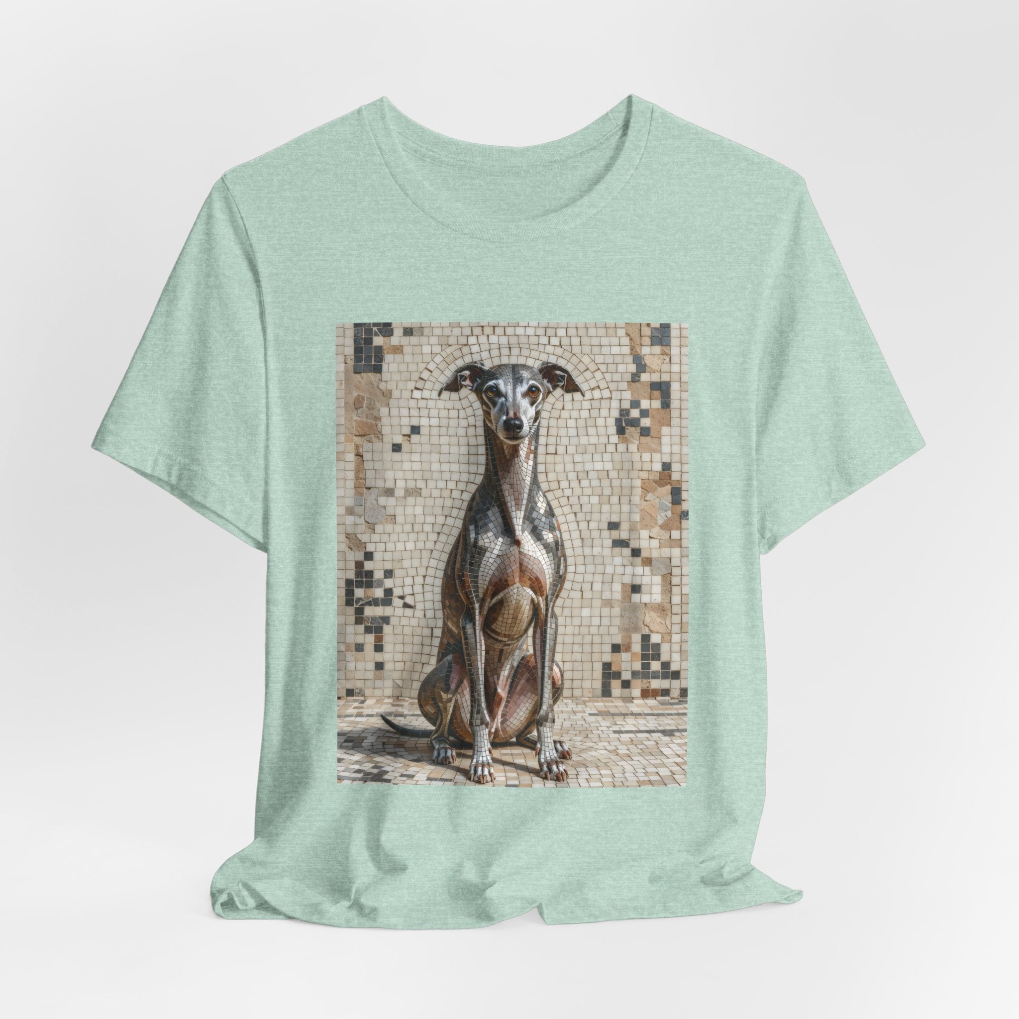 Italian Greyhound T Shirt | Living Work of Art Collection | Mosaic Style