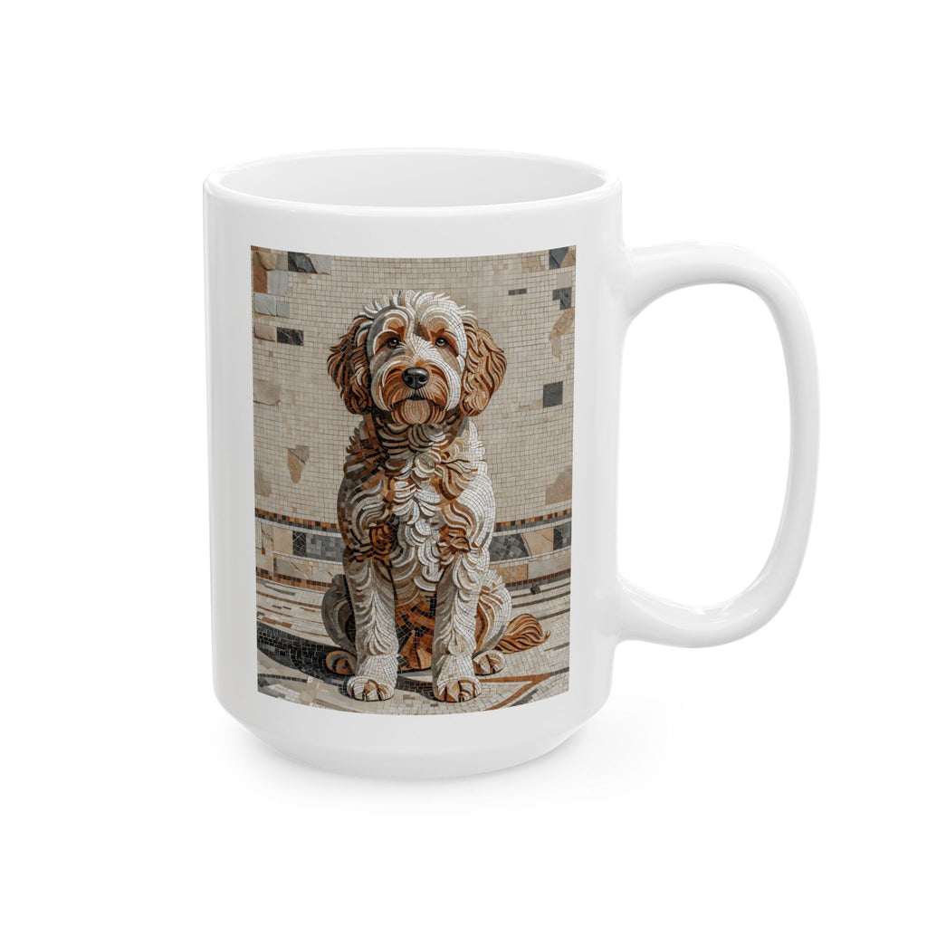Labradoodle Coffee Mug | Living Work of Art Collection | Mosaic Style