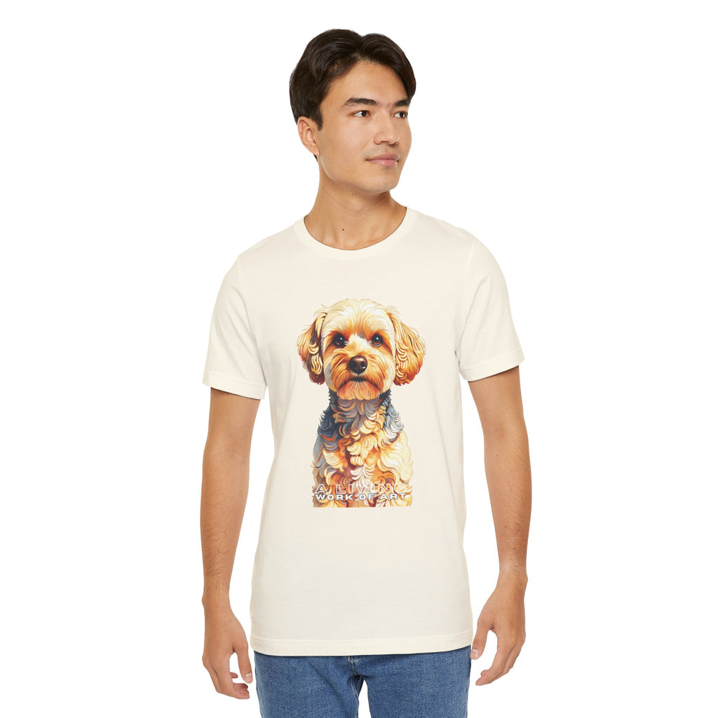 Yorkipoo T Shirt | Living Work of Art Collection | Pointillism Style