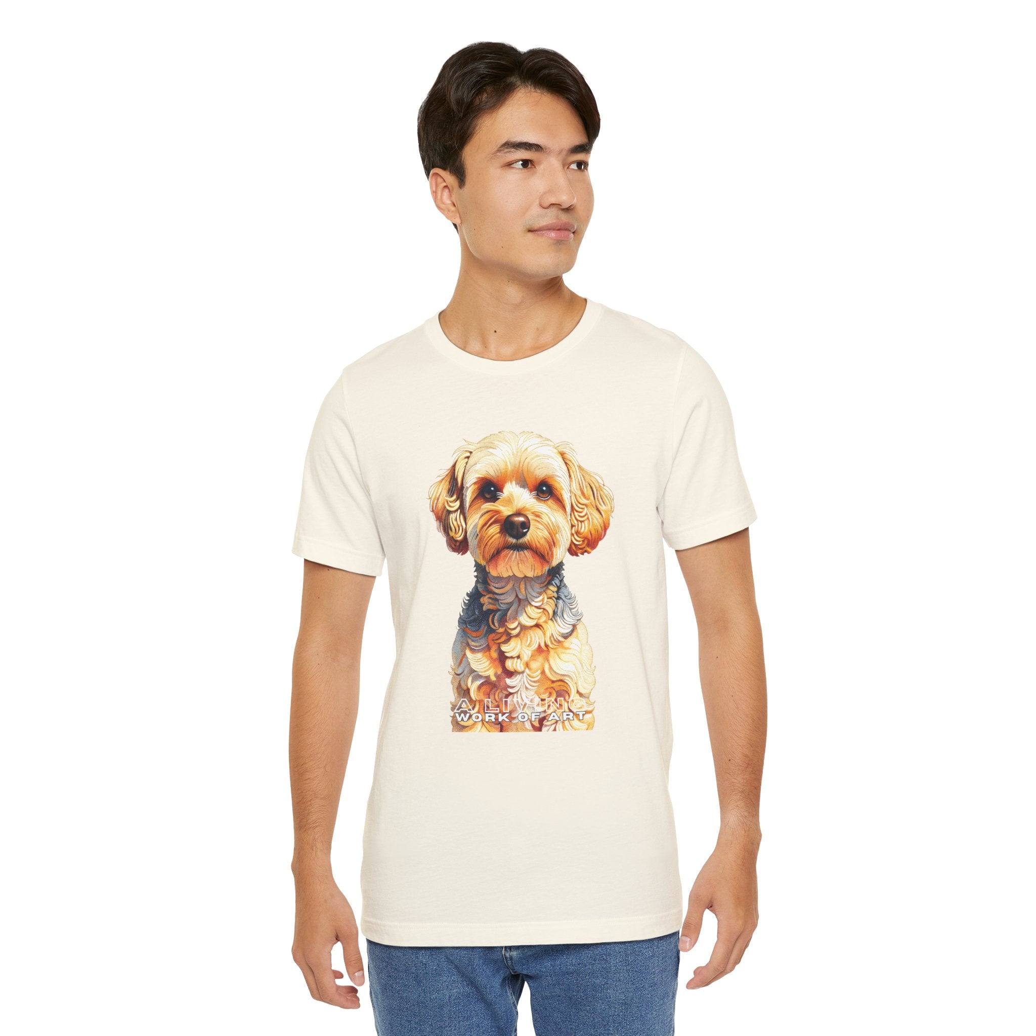 Yorkipoo T Shirt | Living Work of Art Collection | Pointillism Style