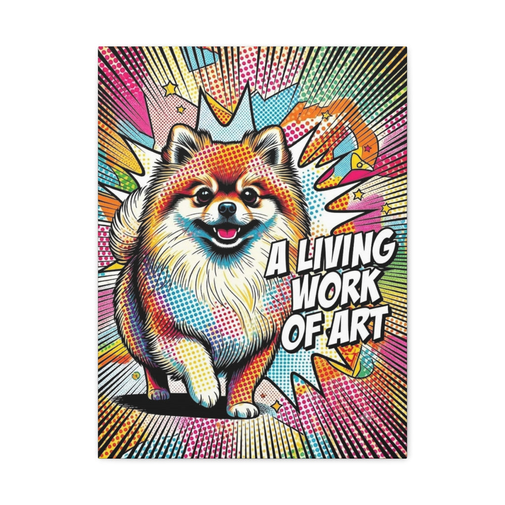 Pomeranian Canvas Wall Art | Living Work of Art Collection | Pop Art Print