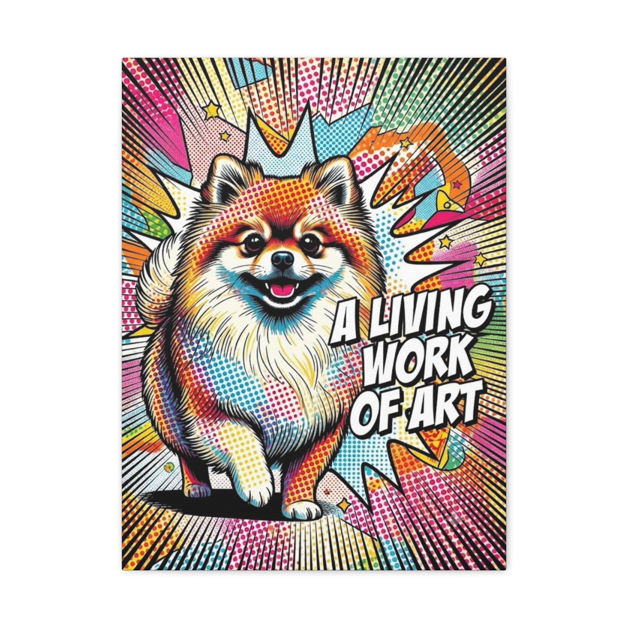 Pomeranian Canvas Wall Art | Living Work of Art Collection | Pop Art Print