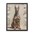 Doberman Pinscher Canvas Wall Art | Living Work of Art Collection | Mosaic Style Print