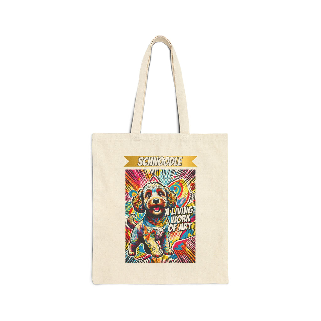 Schnoodle Tote Bag | Living Work of Art Collection | Pop Art