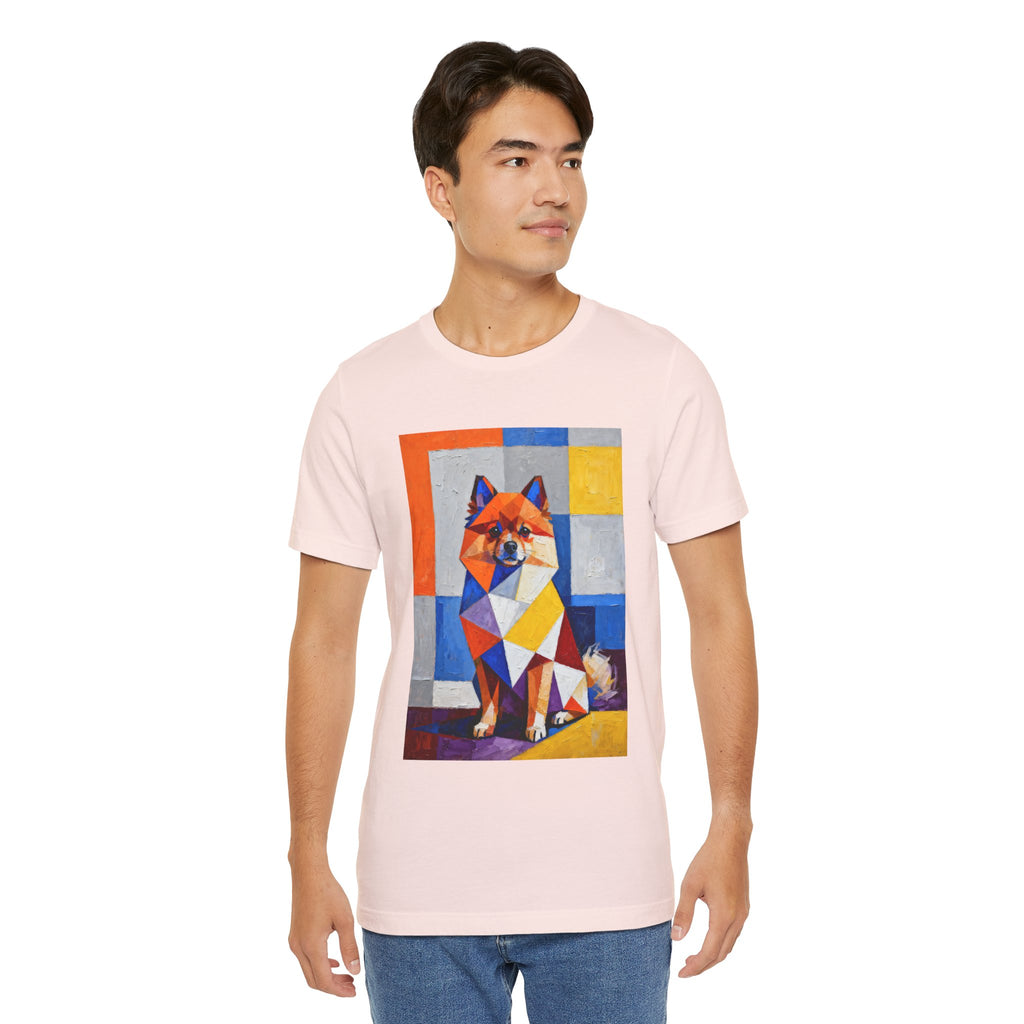 Pomeranian T Shirt | Living Work of Art Collection | Cubist Style
