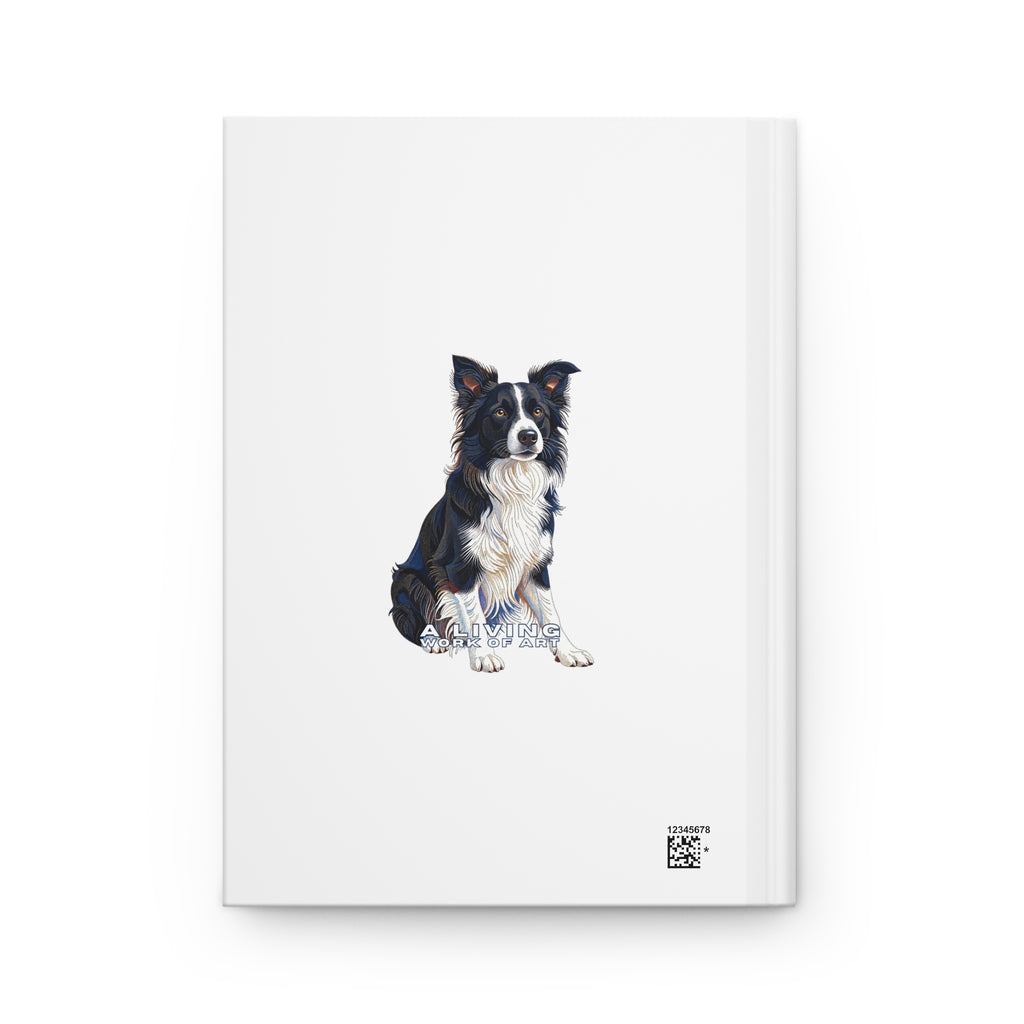 Border Collie Notebook | Living Work of Art Collection | Pointillism Style
