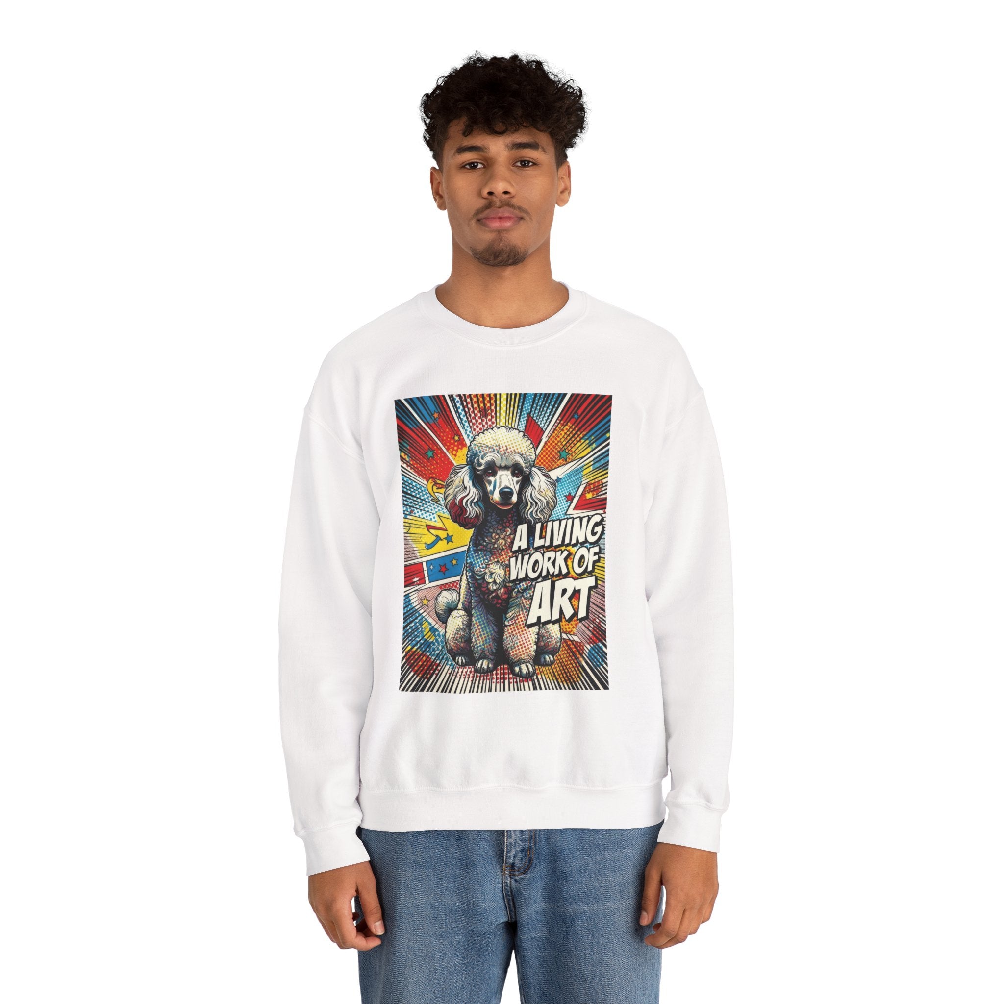 Poodle Sweatshirt | Living Work of Art Collection | Pop Art