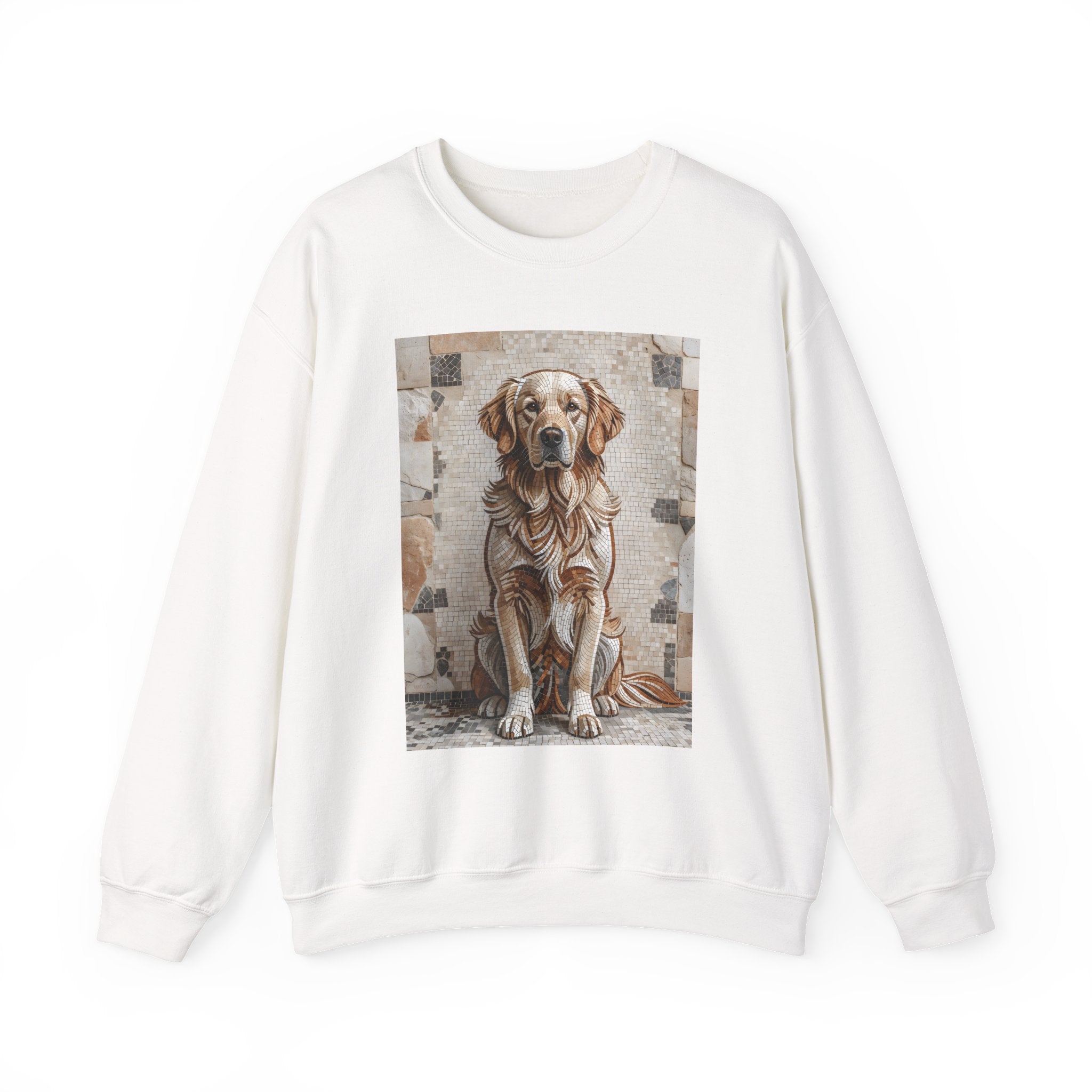 Golden Retriever Sweatshirt | Living Work of Art Collection | Mosaic Style
