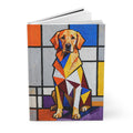Golden Retriever Notebook | Living Work of Art Collection | Cubist Style
