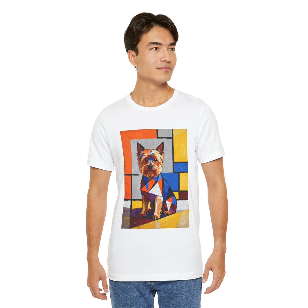 Yorkshire Terrier T Shirt | Living Work of Art Collection | Cubist Style