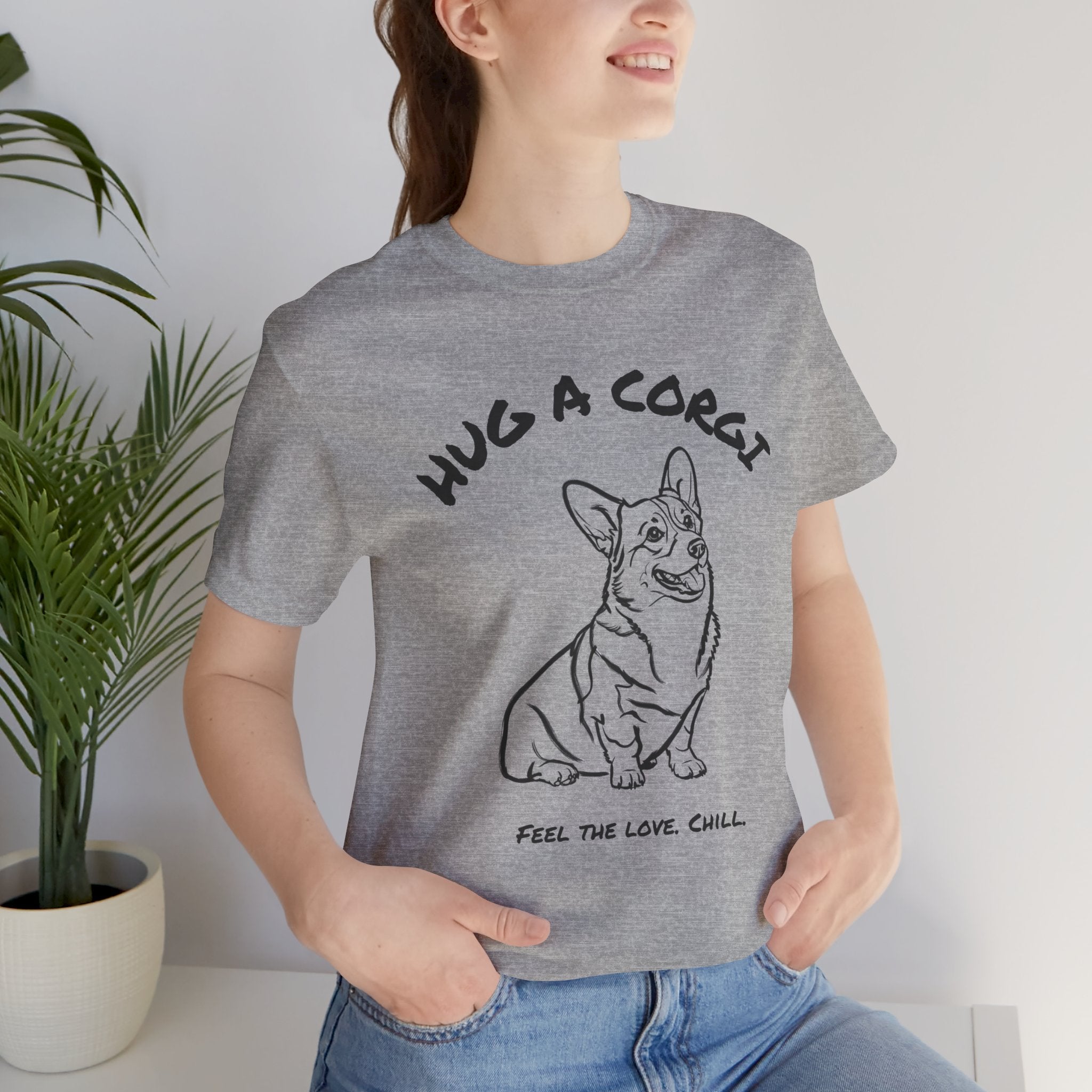 Corgi T Shirt | Hug a Corgi