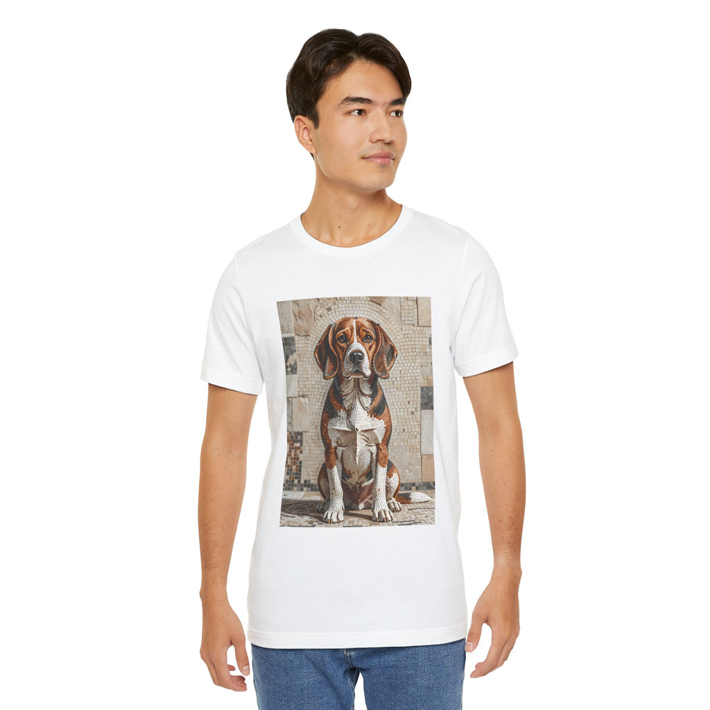 Beagle T Shirt | Living Work of Art Collection | Mosaic Style