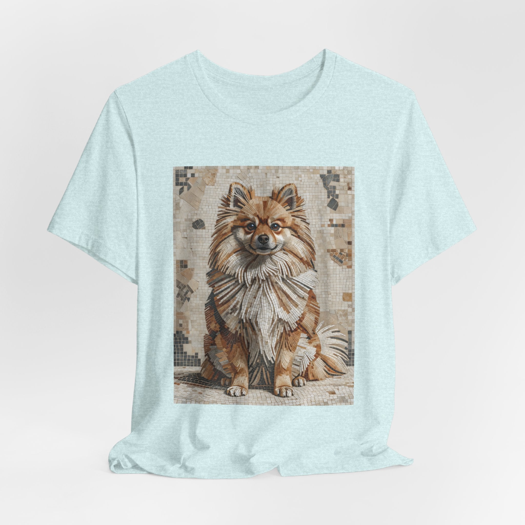 Pomeranian T Shirt | Living Work of Art Collection | Mosaic Style
