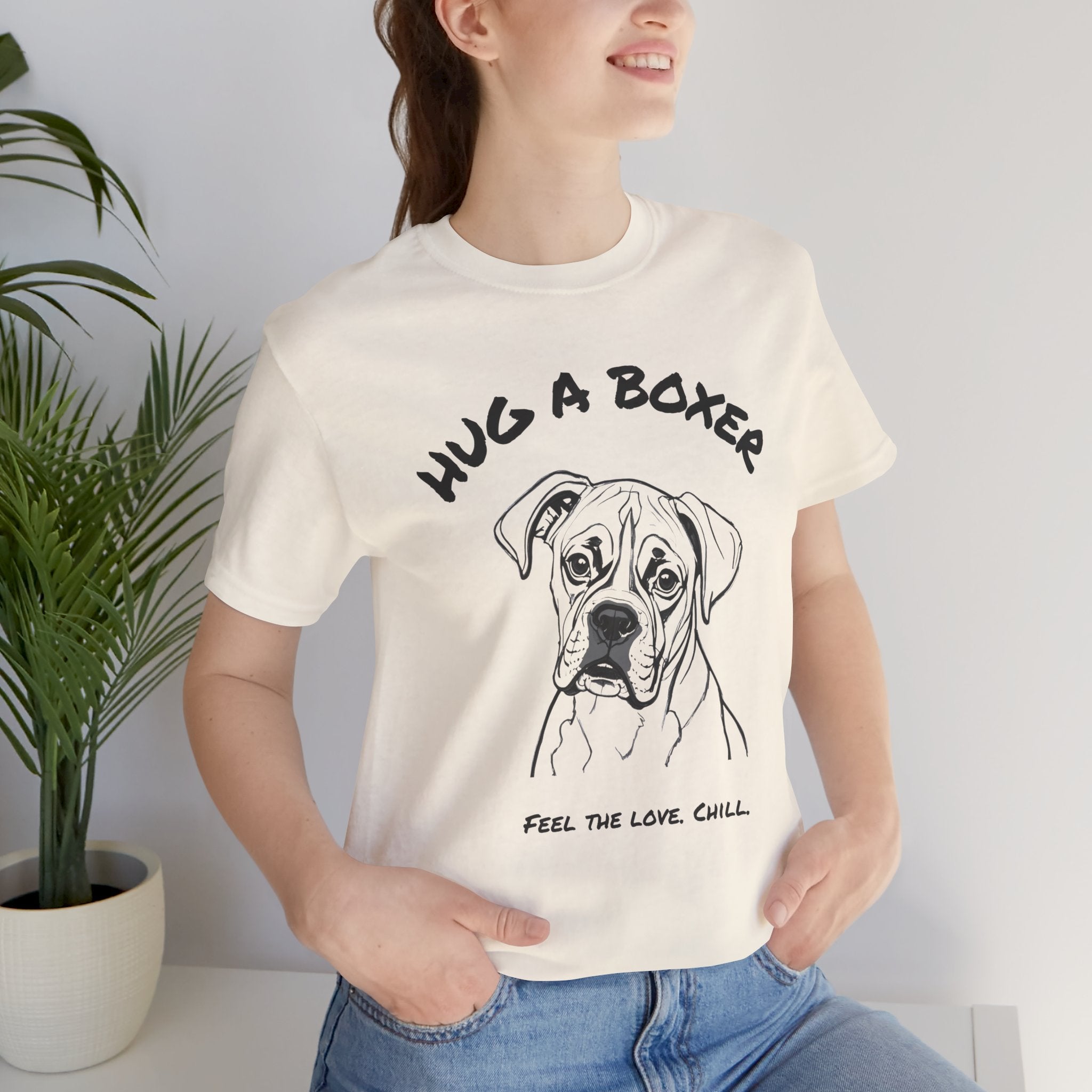 Boxer T Shirt | Hug a Boxer