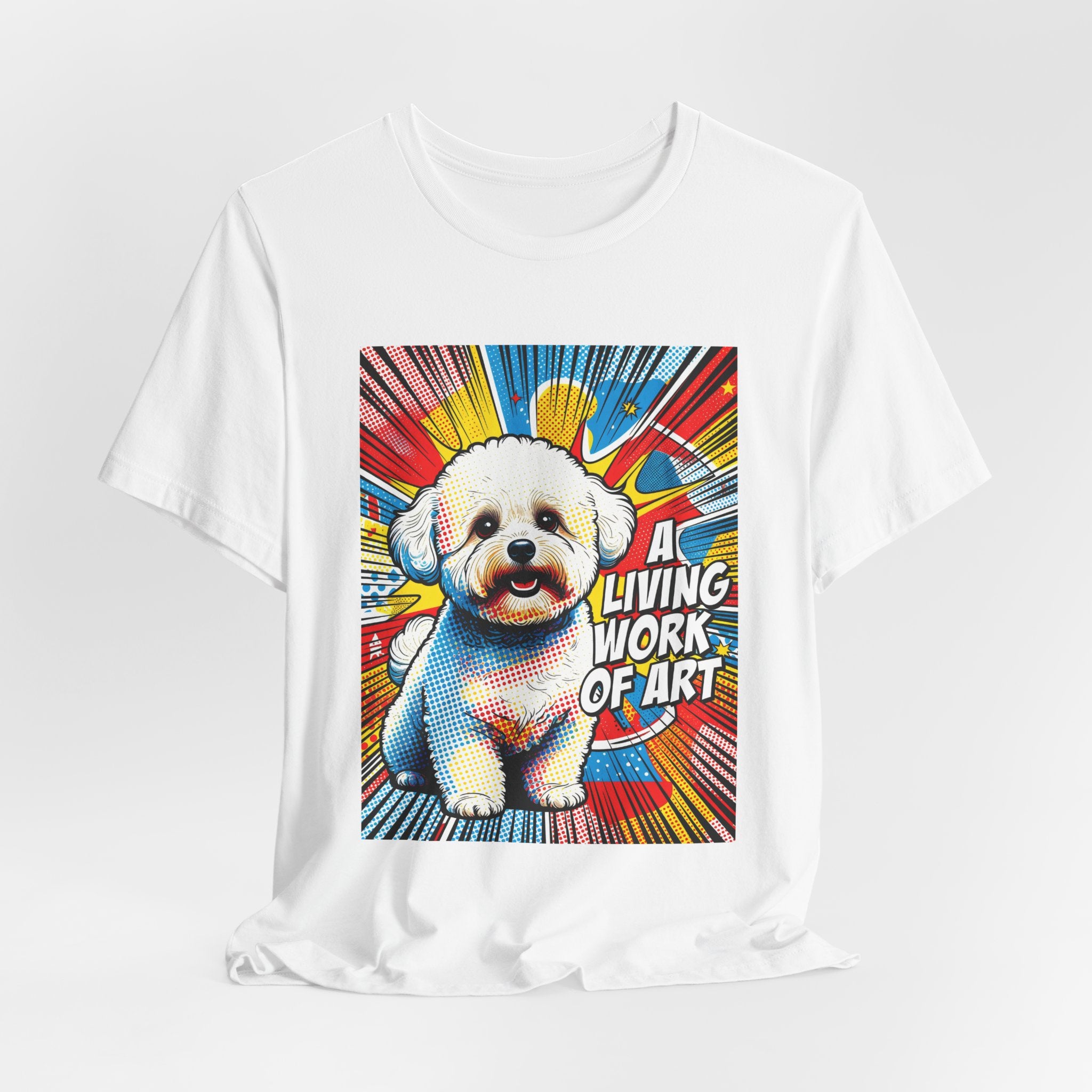 Bichon Frise T Shirt | Living Work of Art Collection | Pop Art