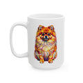 Pomeranian Coffee Mug | Living Work of Art Collection | Pointillism Style