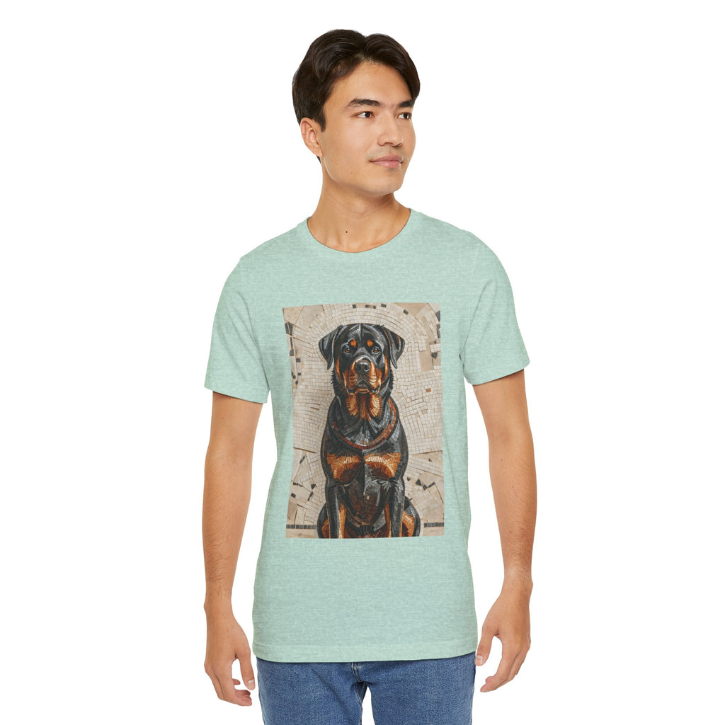 Rottweiler T Shirt | Living Work of Art Collection | Mosaic Style