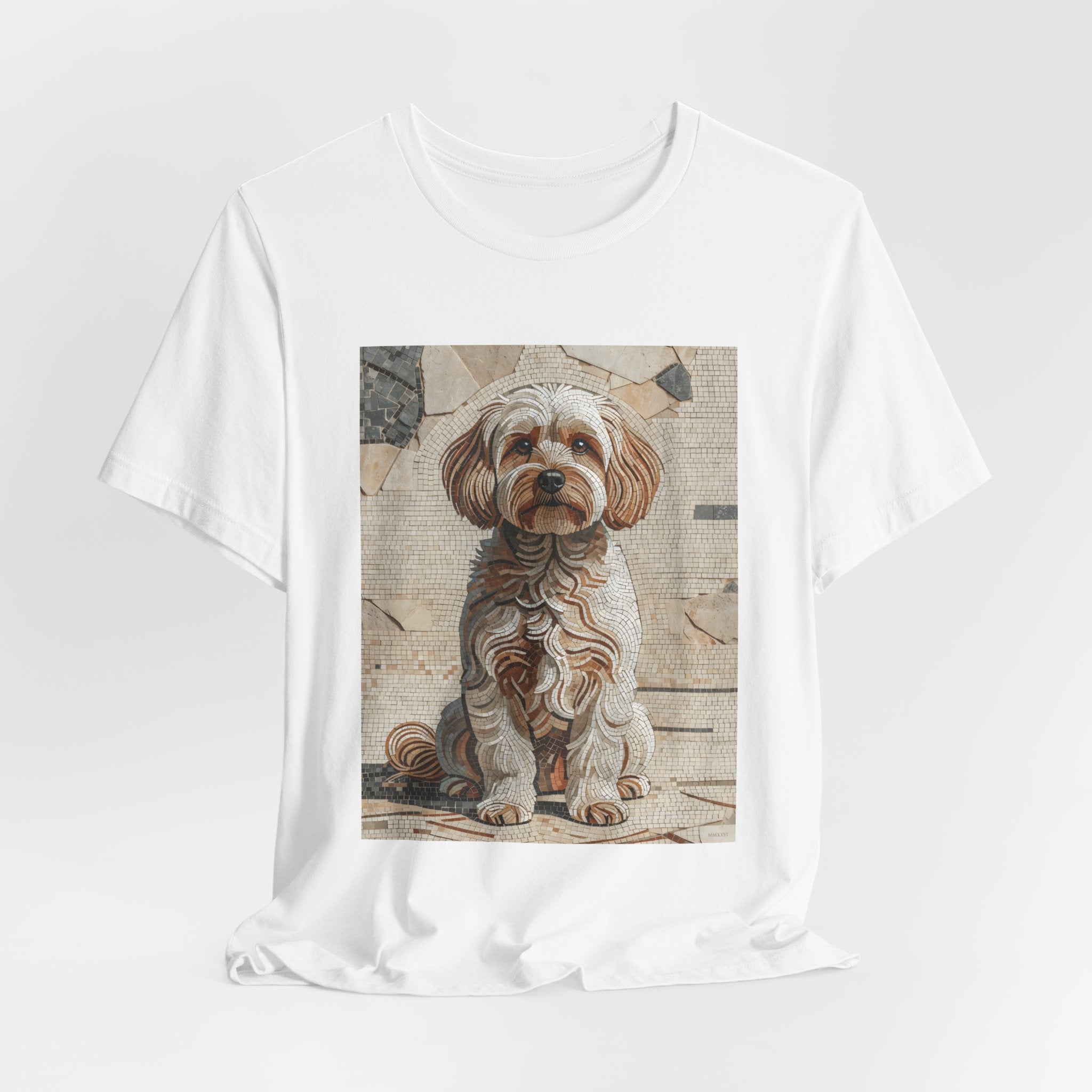 Maltipoo T Shirt | Living Work of Art Collection | Mosaic Style