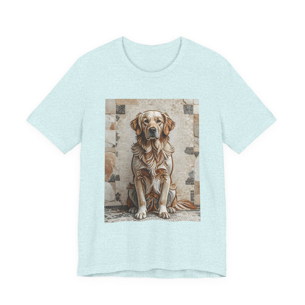 Golden Retriever T Shirt | Living Work of Art Collection | Mosaic Style