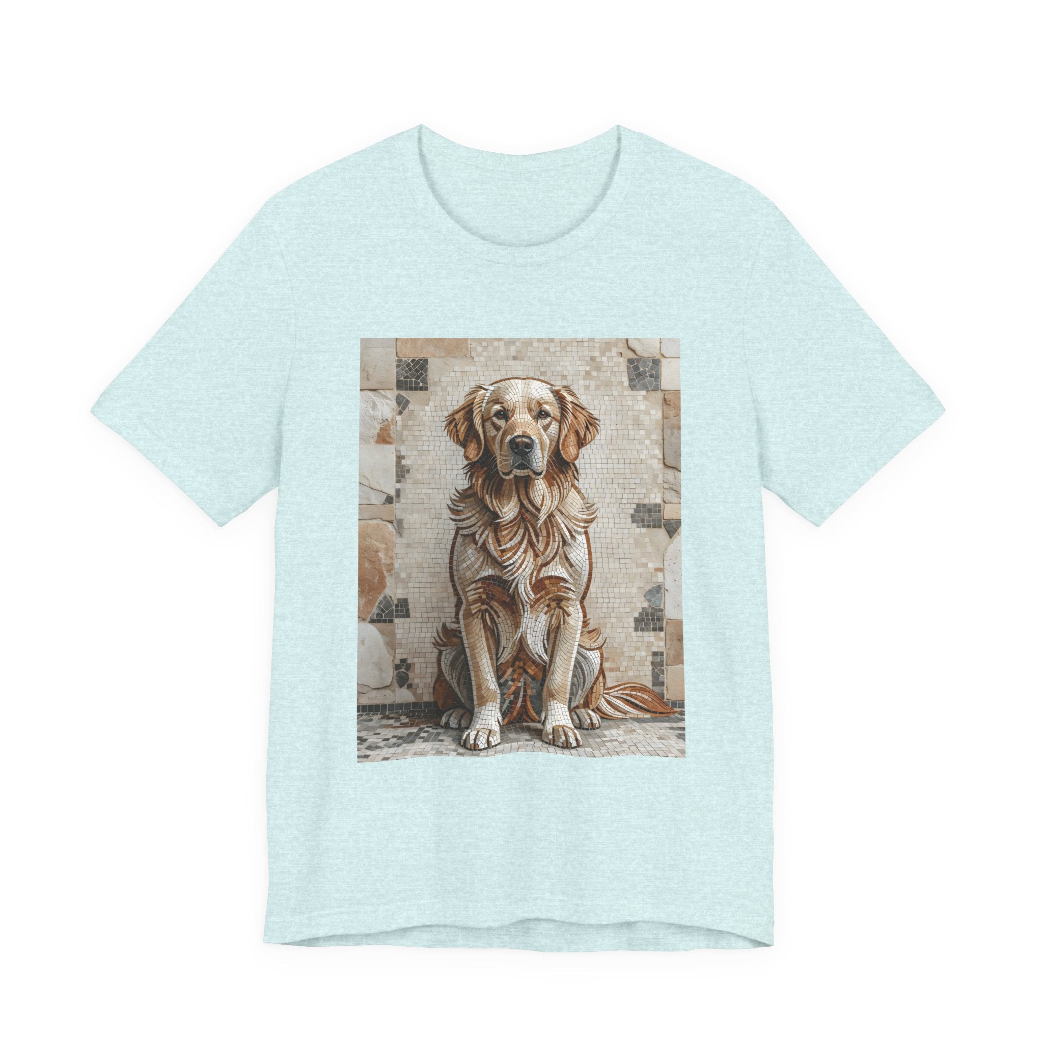 Golden Retriever T Shirt | Living Work of Art Collection | Mosaic Style