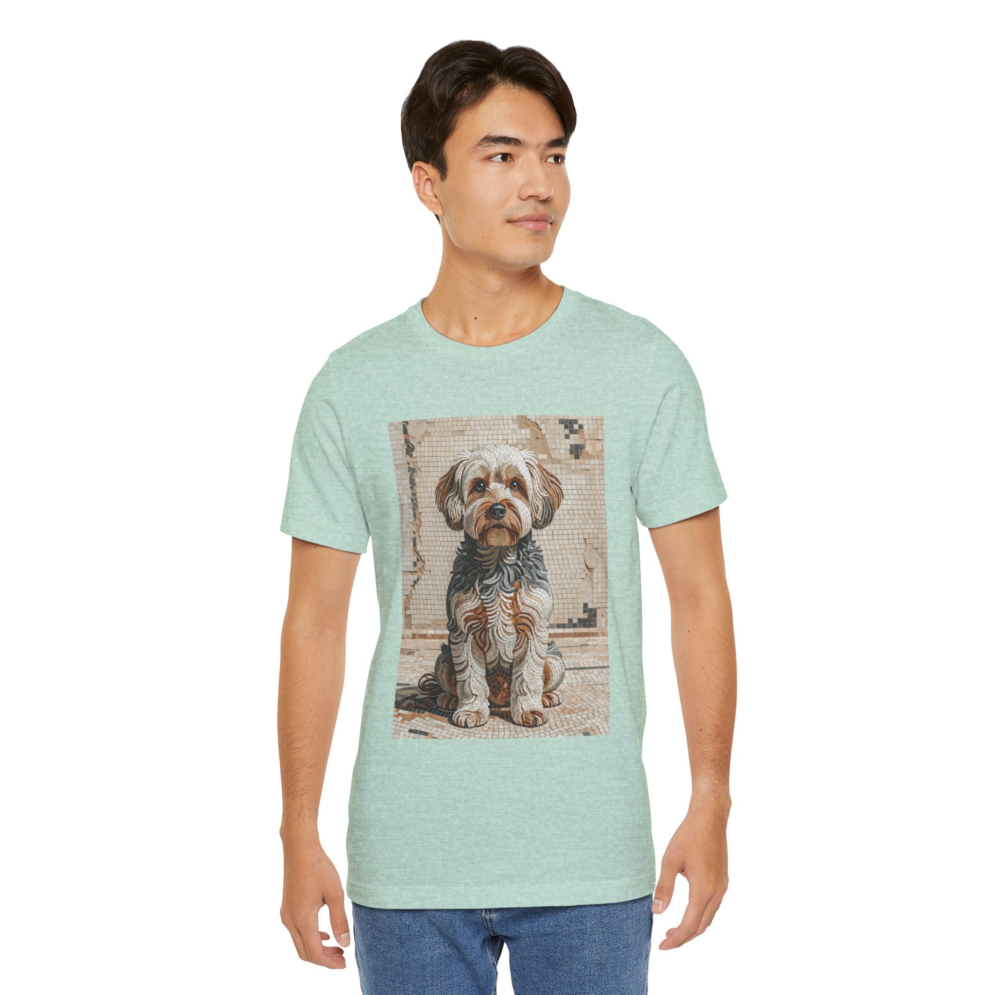 Yorkipoo T Shirt | Living Work of Art Collection | Mosaic Style