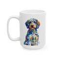 Labradoodle Coffee Mug | Living Work of Art Collection | Pointillism Style