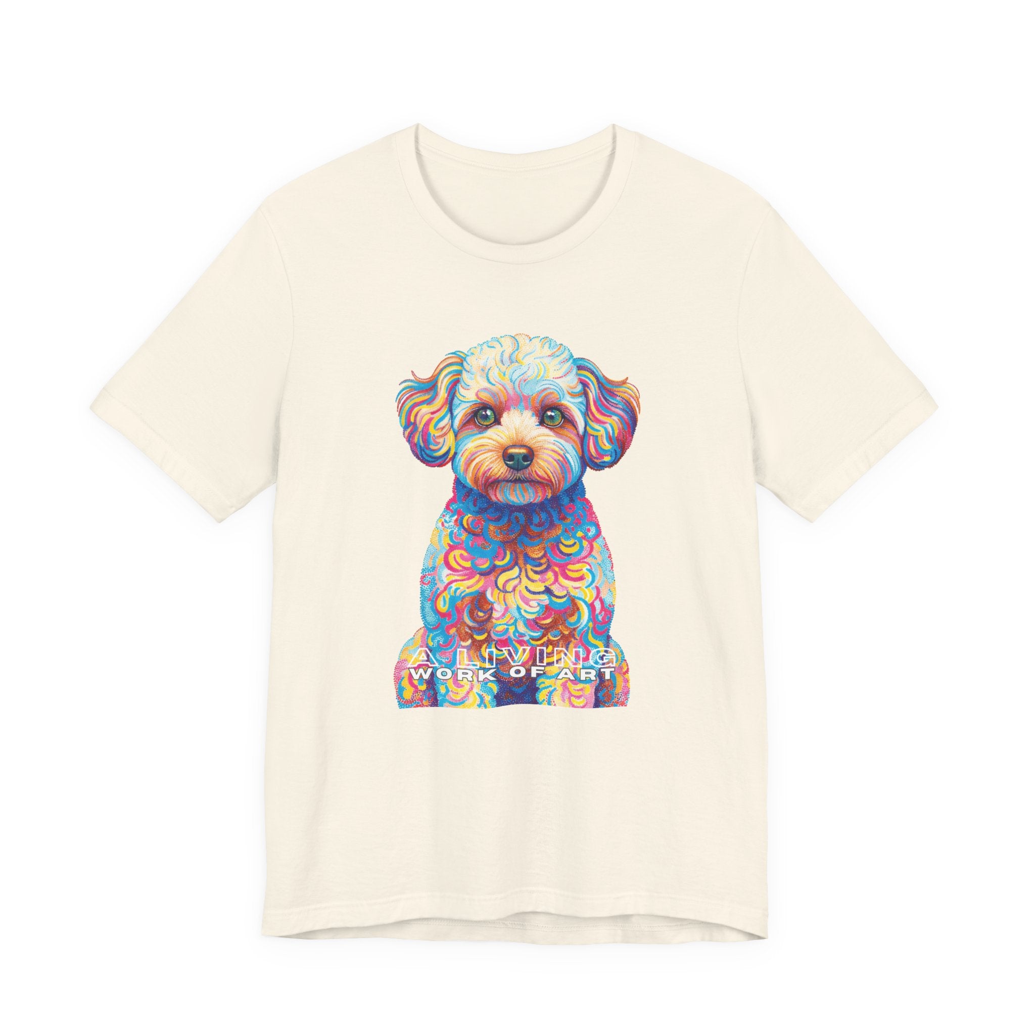 Maltipoo T Shirt | Living Work of Art Collection | Pointillism Style